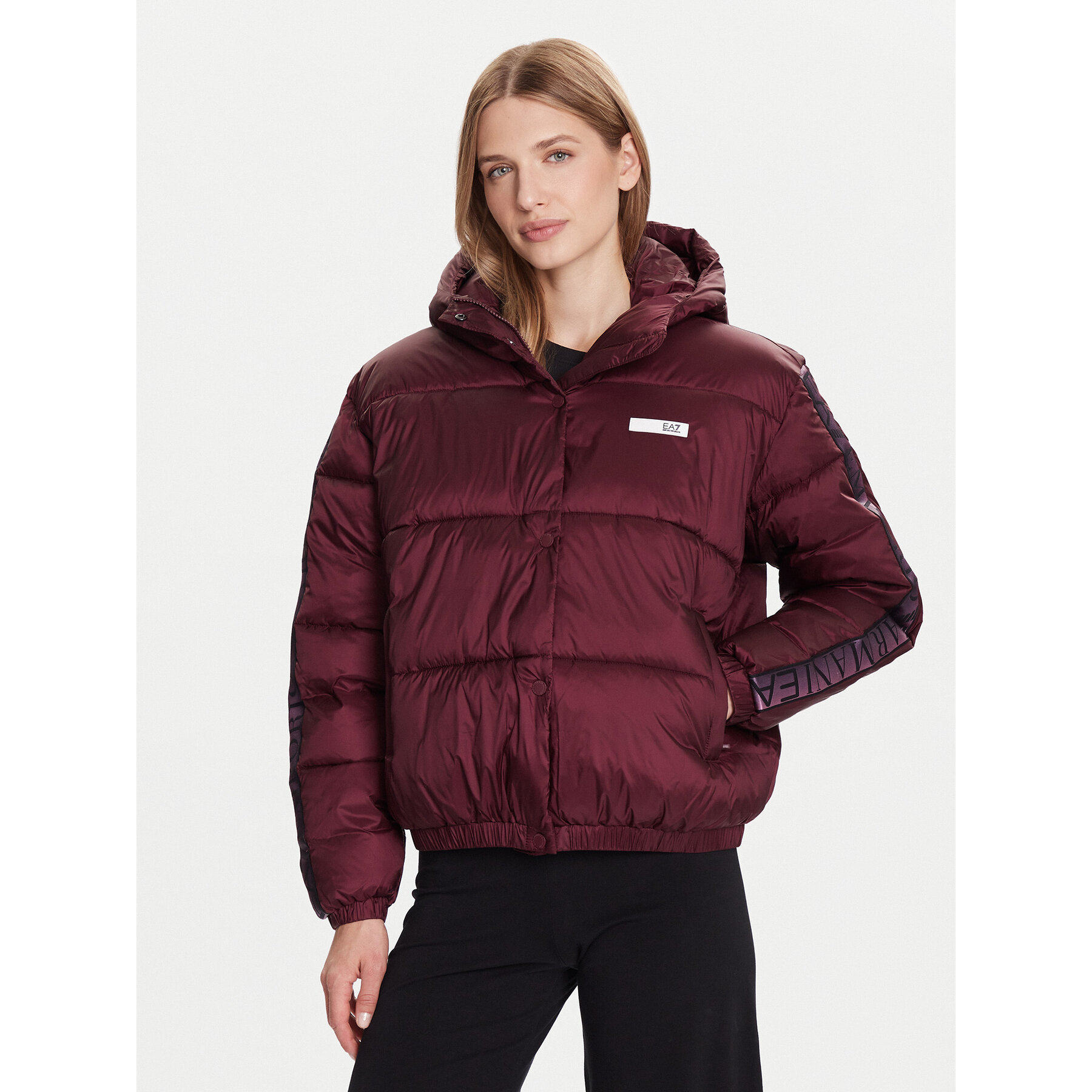 EA7 Emporio Armani Winterjacke 7W000681 AF16413 M5064 Dunkelrot Relaxed Fit