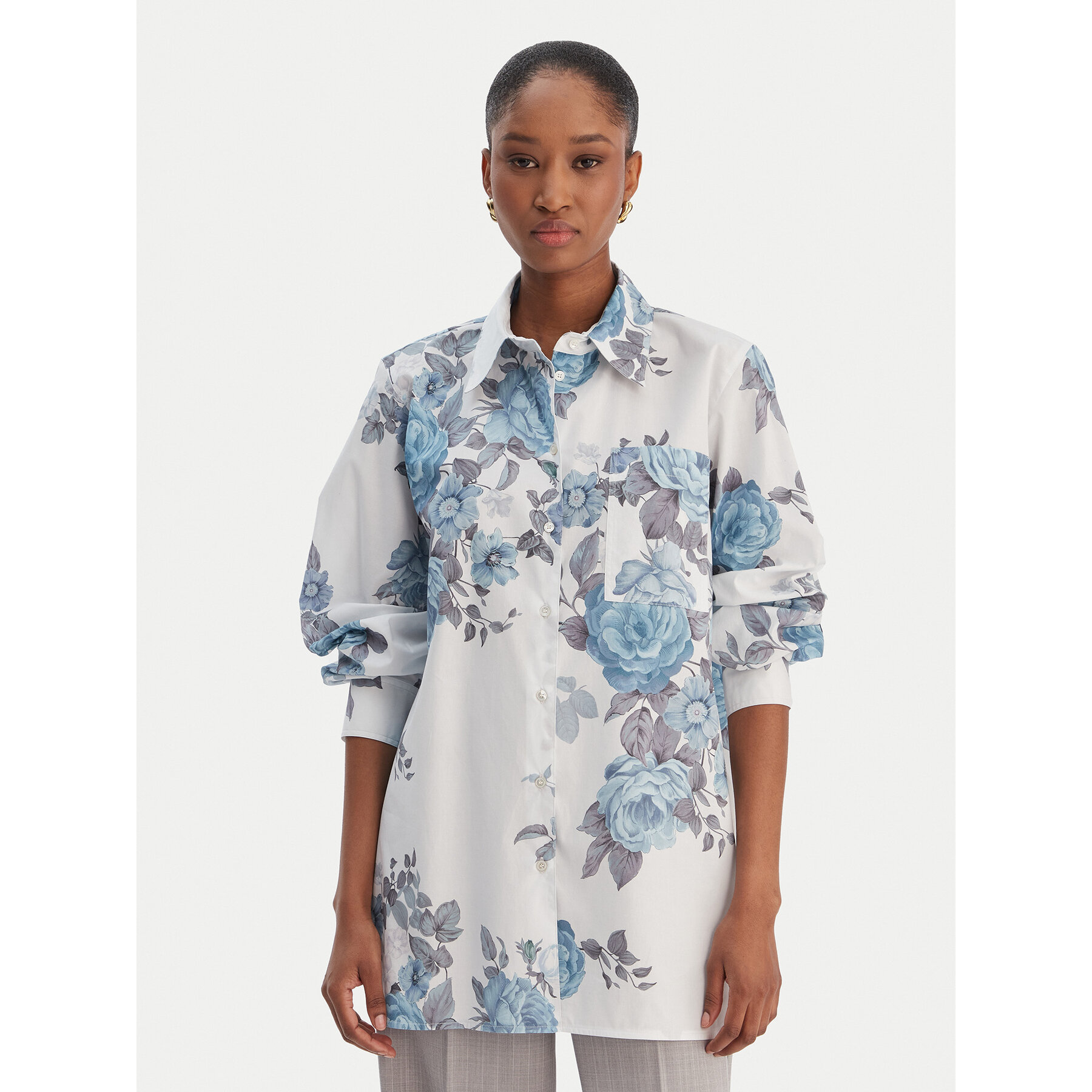 Marella Hemd Amici 2613111101 Himmelblau Regular Fit