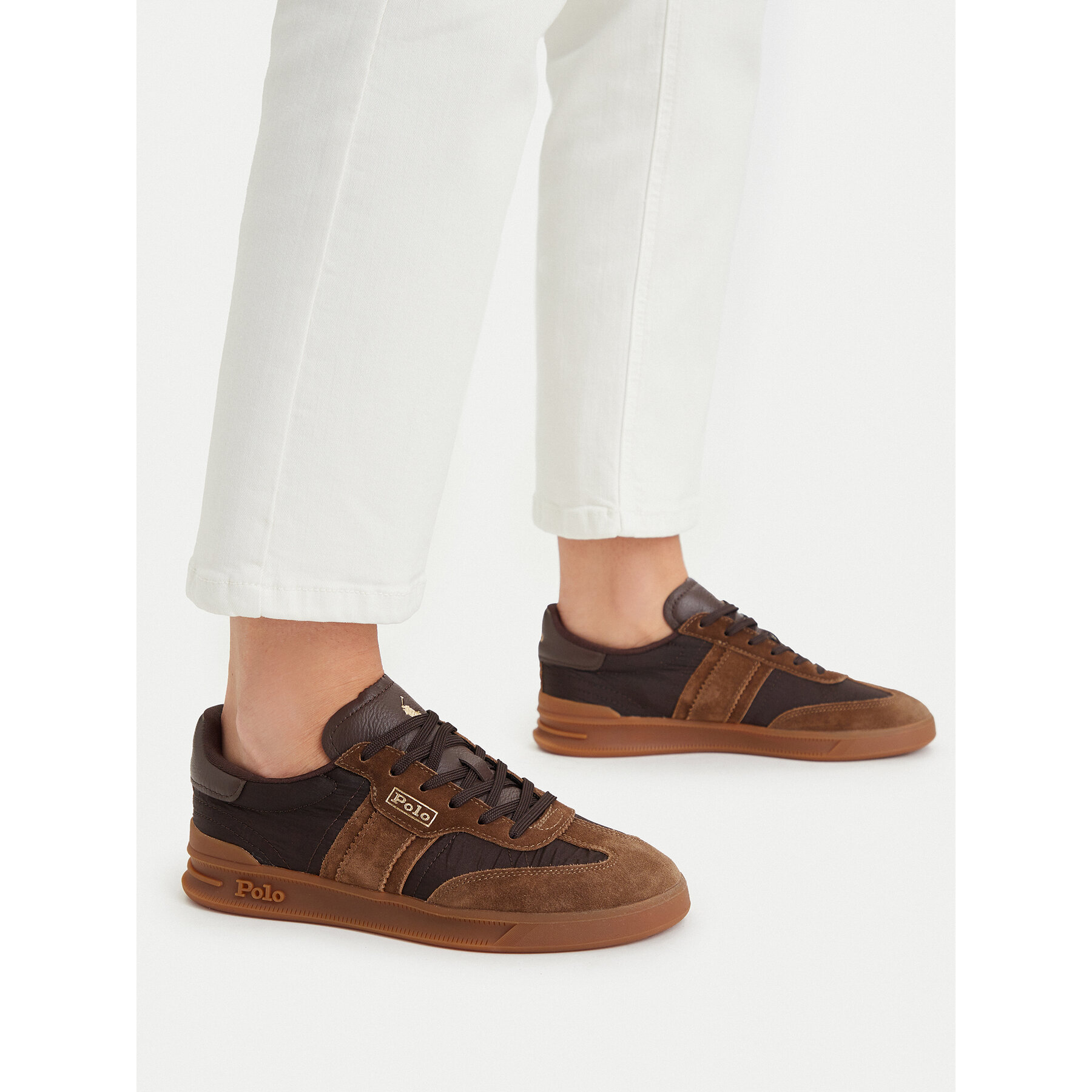 Sneakersy Polo Ralph Lauren 804P04919001 Hnedá