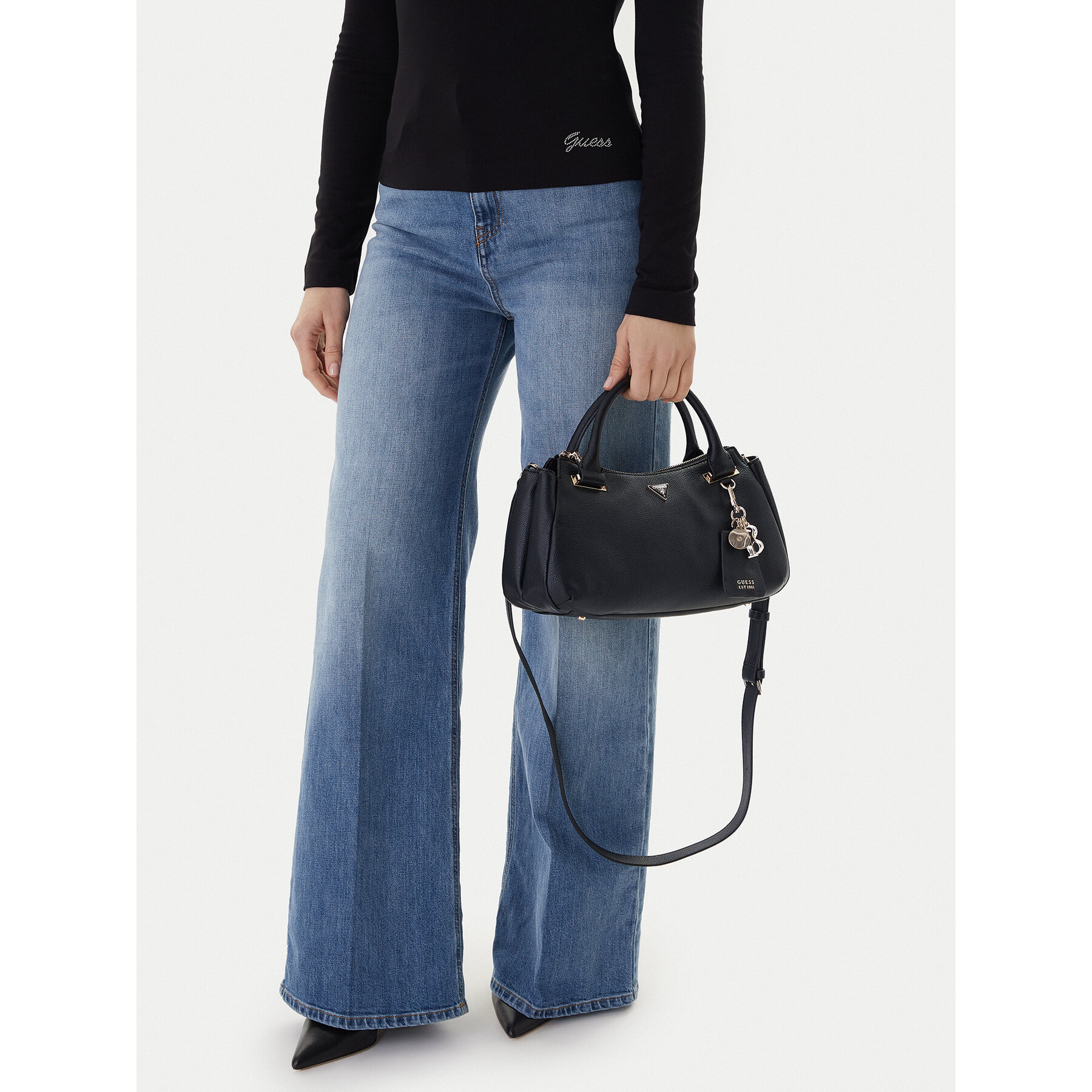 Дамска чанта Guess Evie HWBG96 64060 Черен