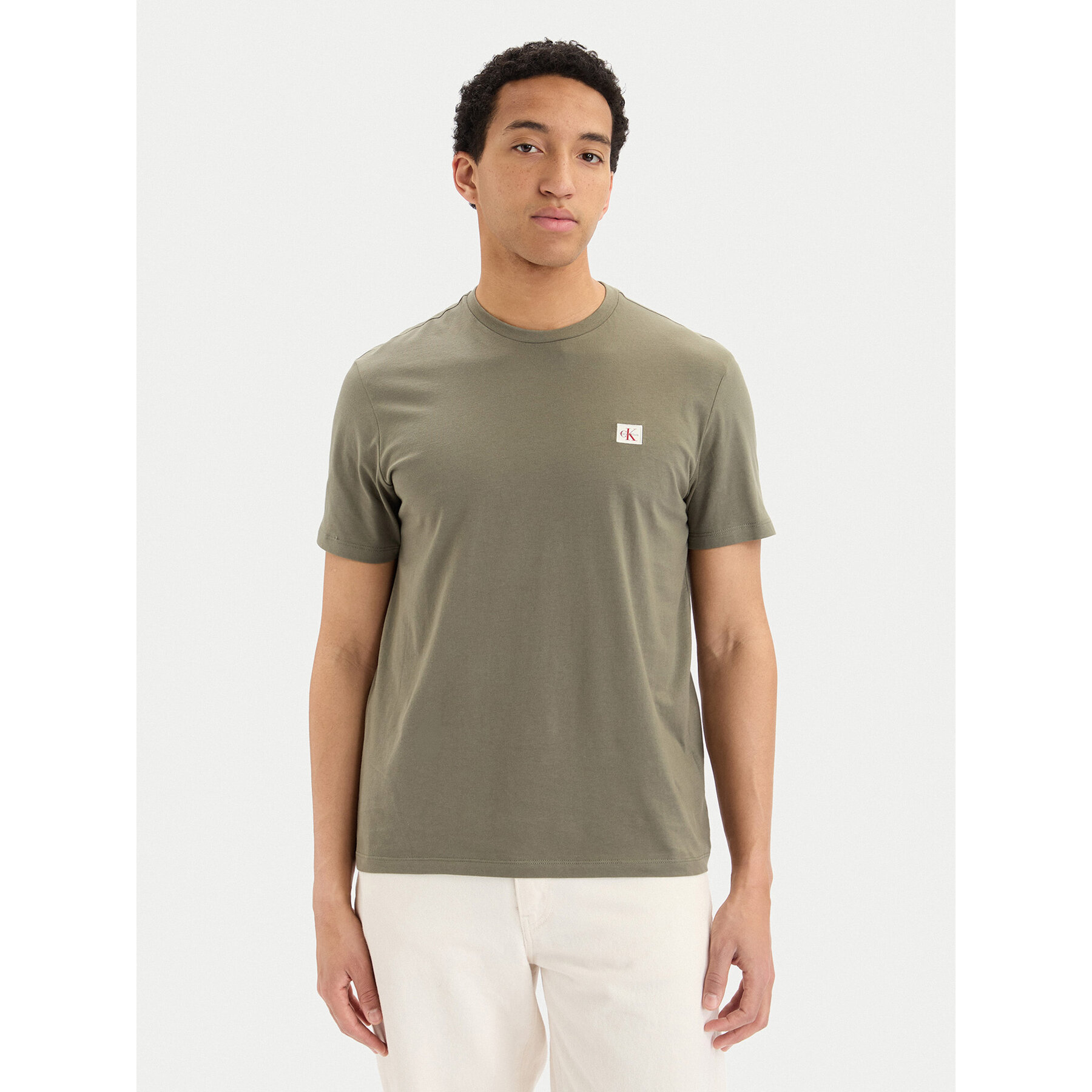 Calvin Klein Jeans Majica LV04RC272G Khaki Regular Fit
