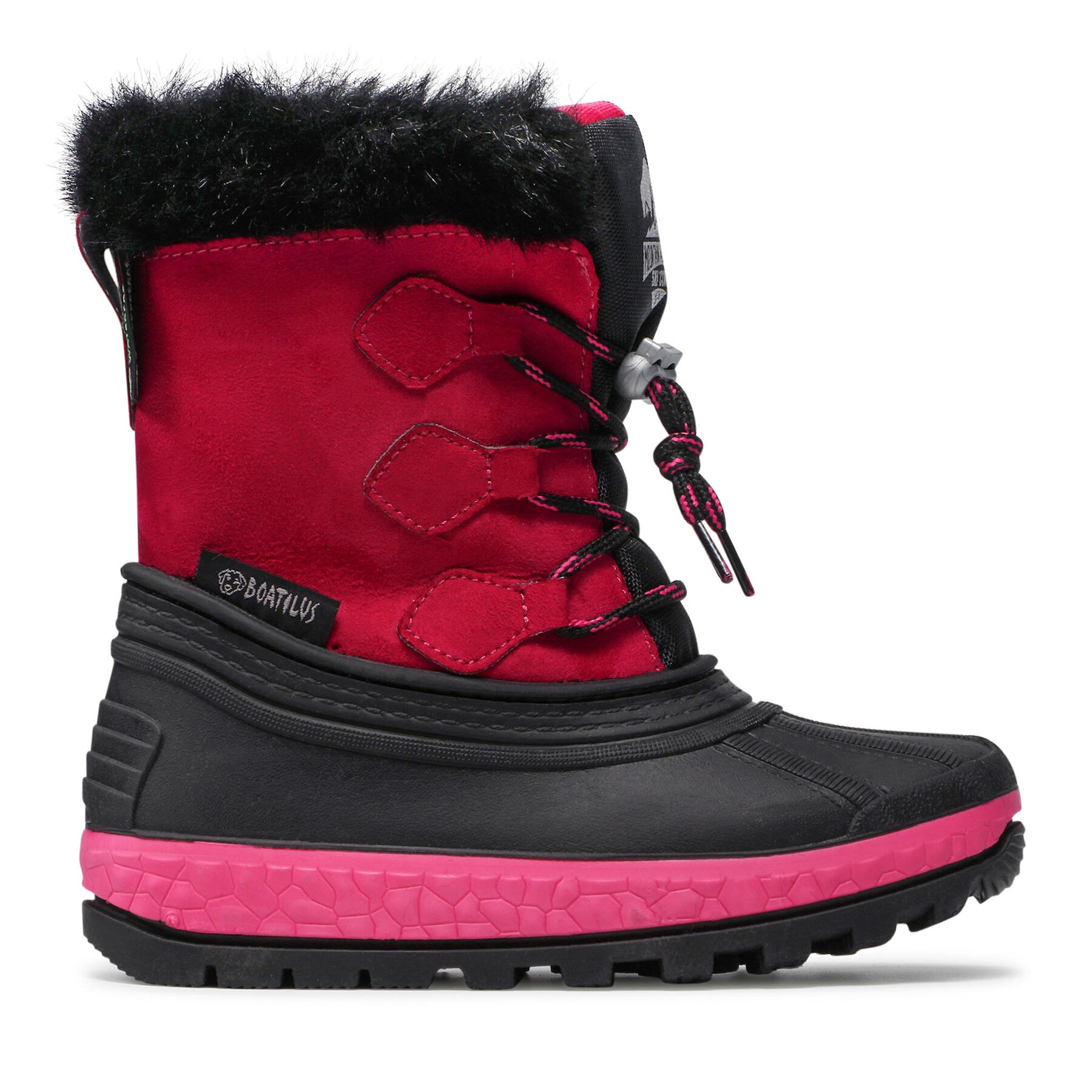Sniega zābaki Boatilus Youth Joggy Sint Leather Boot NJ16 VAR.21ZU Rozā