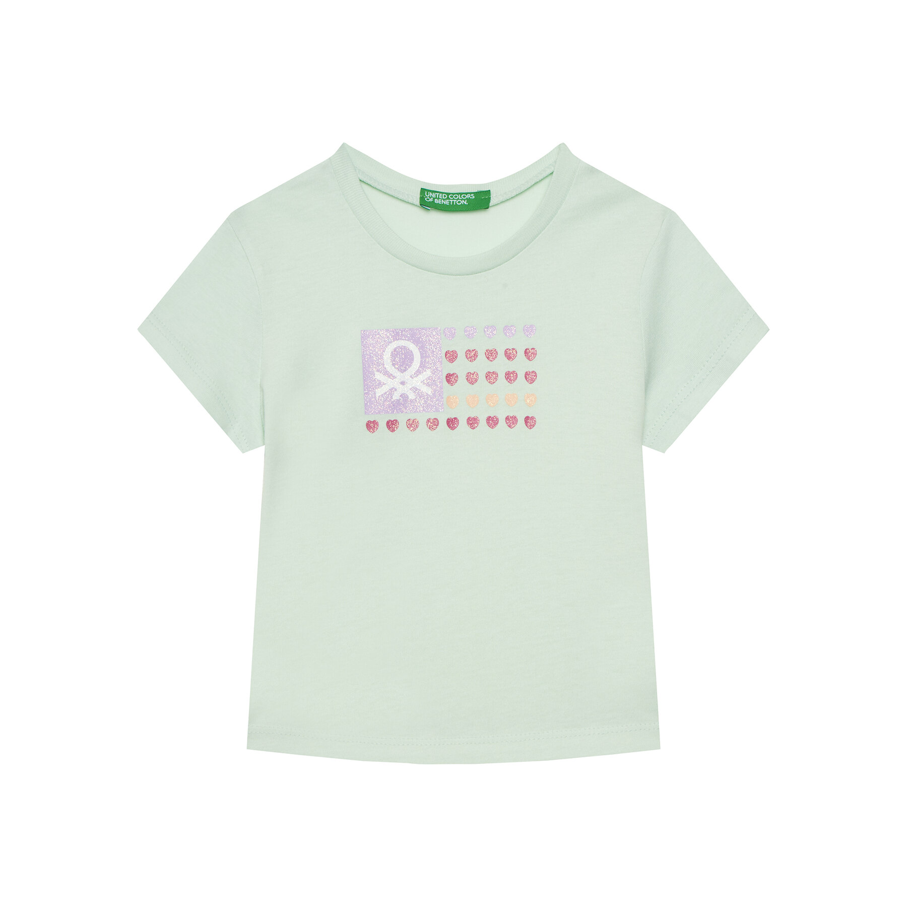 United Colors Of Benetton Póló 3I1XG10HU Zöld Regular Fit