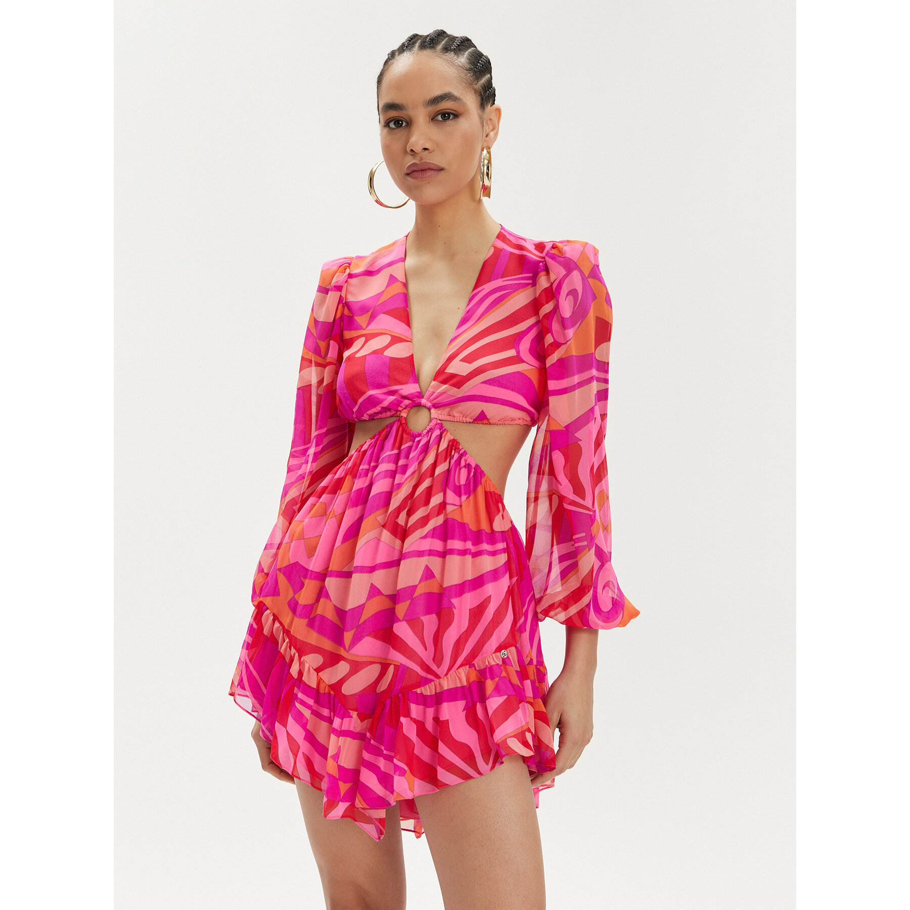 Nissa Sommerkleid RC14805 Rosa Regular Fit