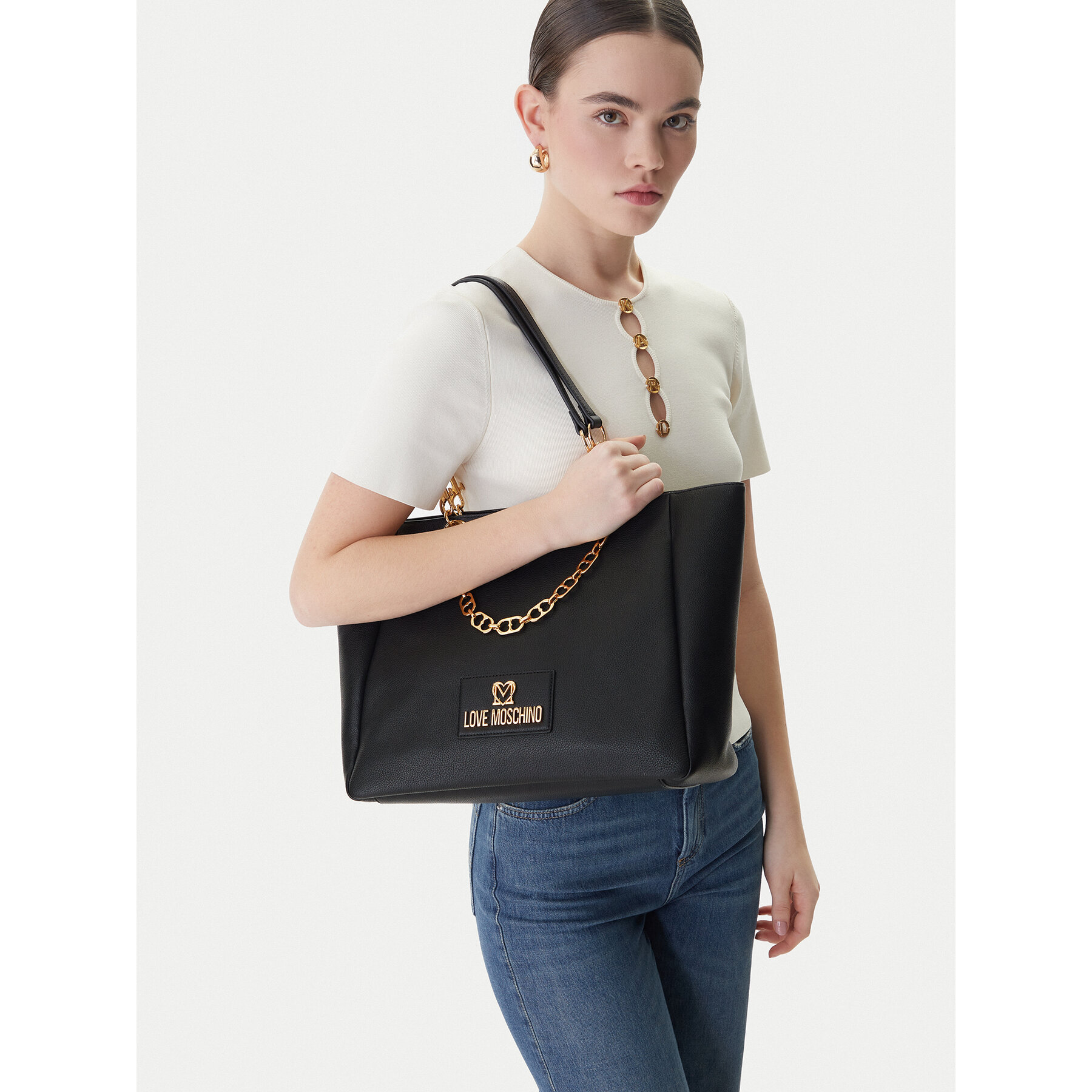 Τσάντα LOVE MOSCHINO JC4164PP1OL1200A Μαύρο