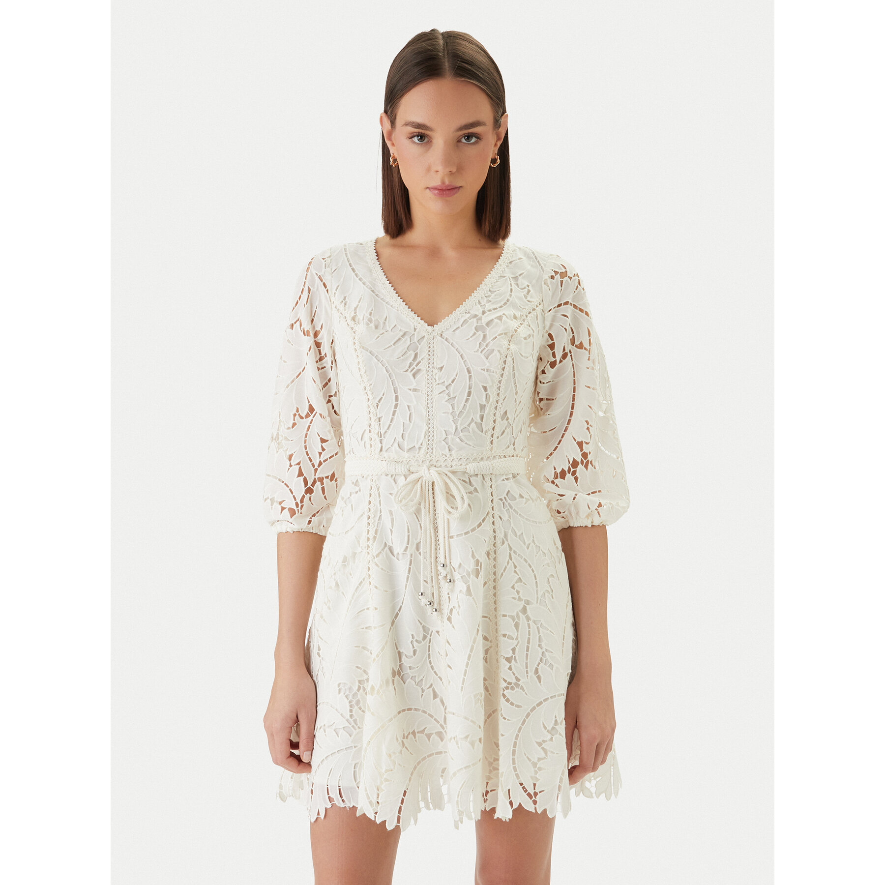 Guess Coctailkleid W6GK91 W2162 Weiß Classic Fit
