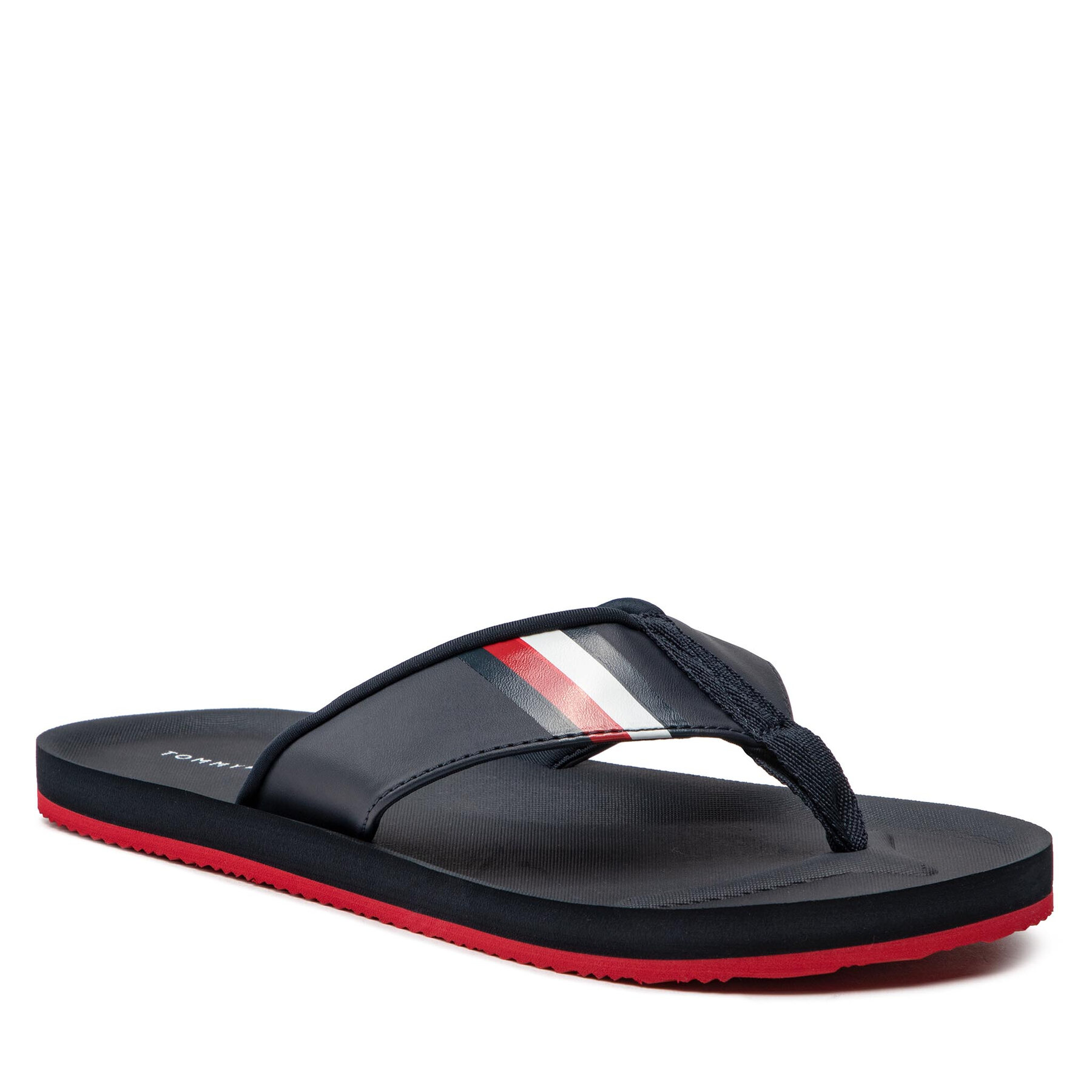 Flip flop Tommy Hilfiger Comfortable Padded Beach Sandal FM0FM04065 Desert Sky DW5 Beach imagine noua