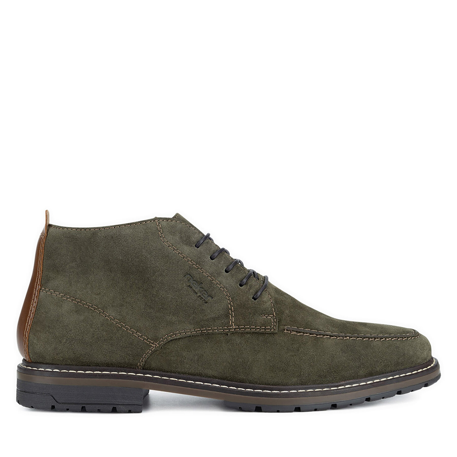 Šnurovacia obuv Rieker 13700-54 Kaki