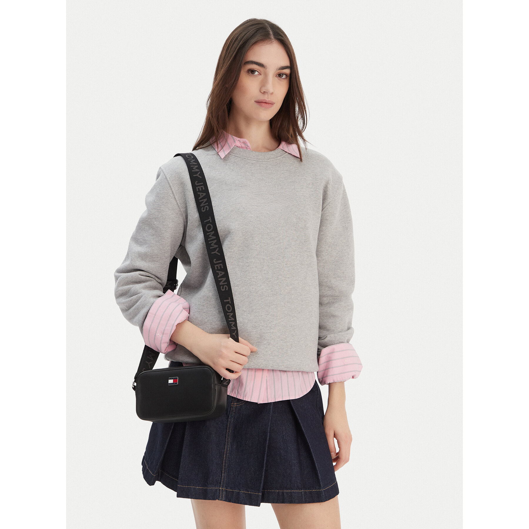Geantă Tommy Jeans Tjw Daily Elevated Camera Bag AW0AW18065 Negru