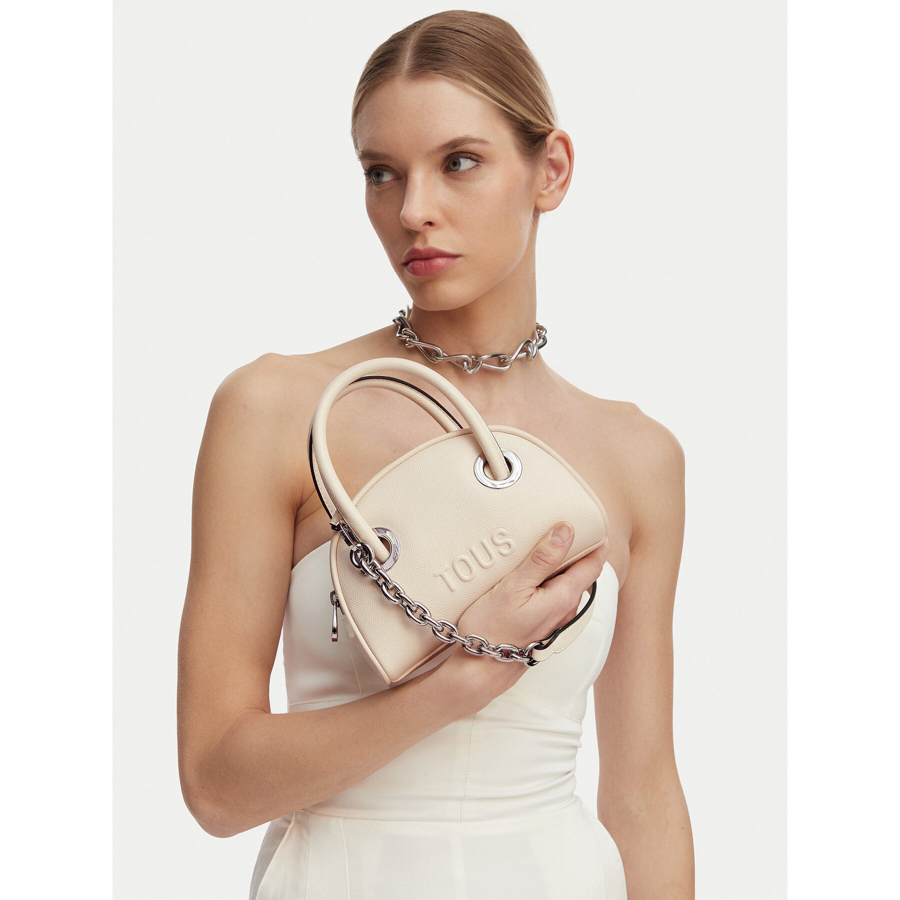 Τσάντα TOUS Poppy 2002202201 Μπεζ