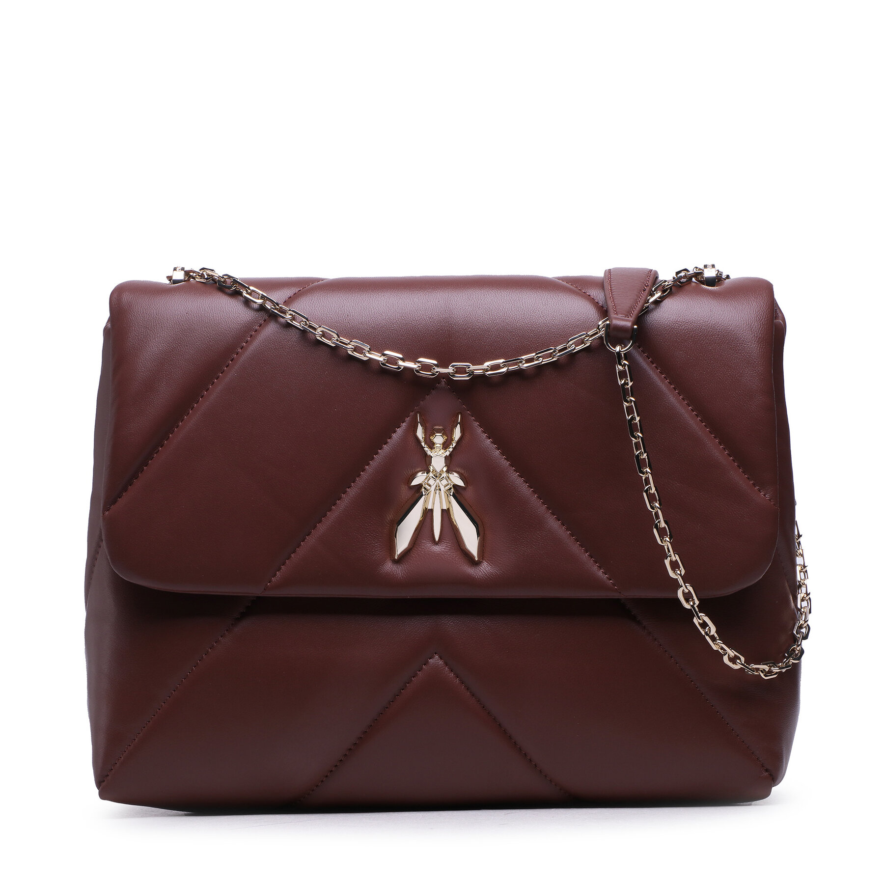 Geantă Patrizia Pepe CB0302/L006-B754 Dark Chocolate CB0302/L006-B754 imagine noua 2022