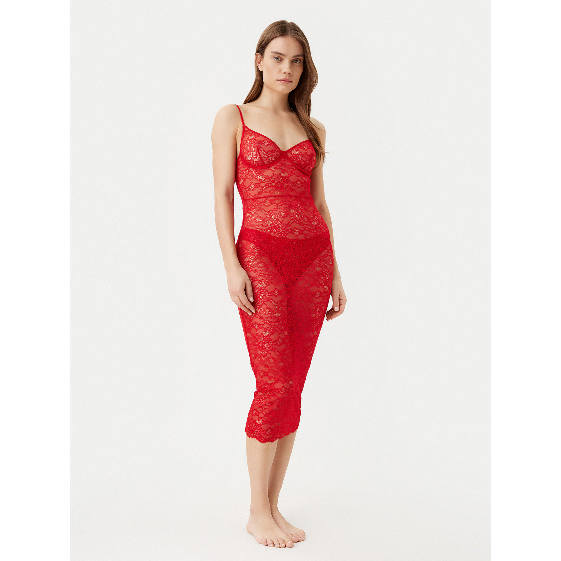 Guess Hálóing O5RK00 KBGT0 Piros Regular Fit