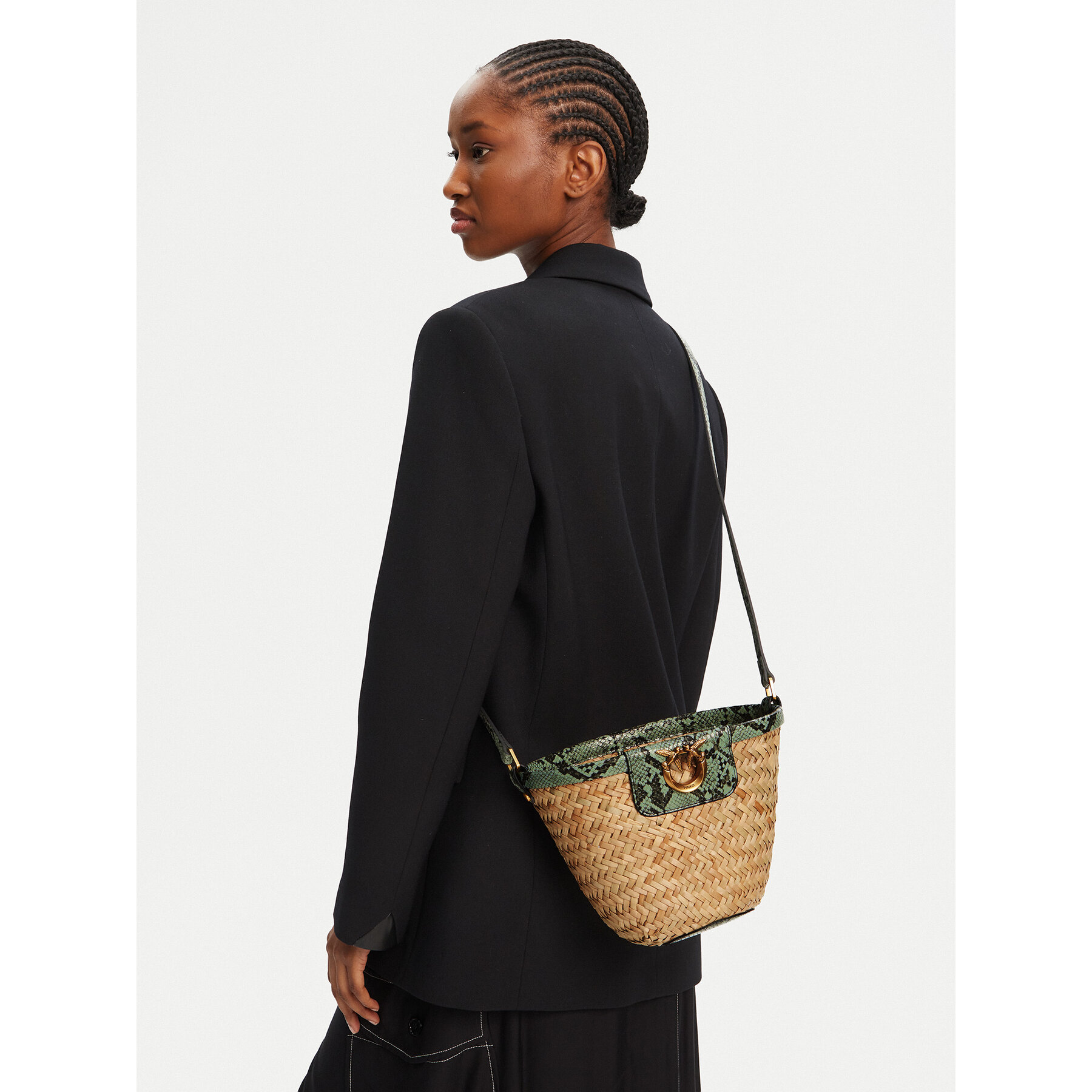 Τσάντα PINKO Love Summer Bucket PE 25 PLTT 103325 A2GO Μπεζ