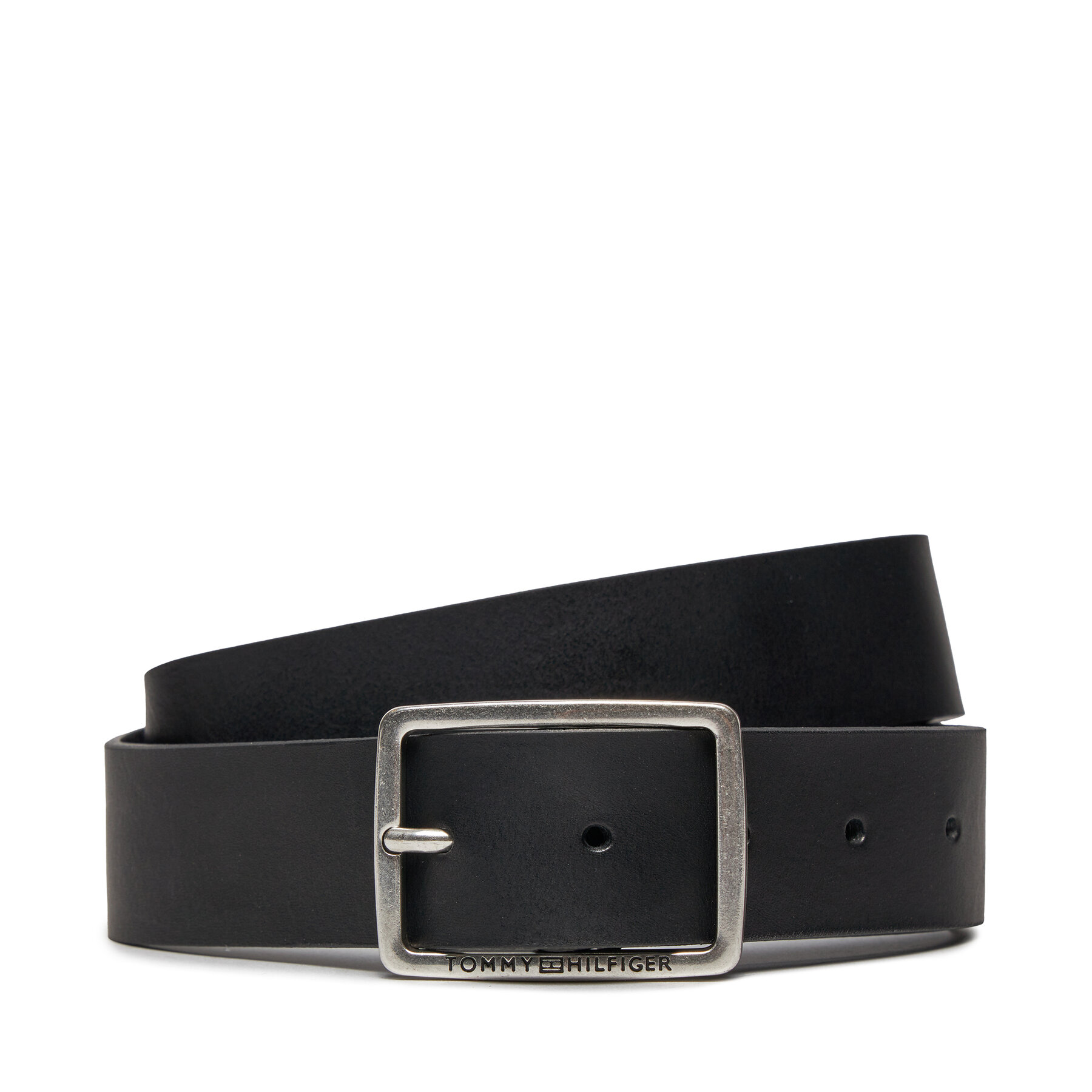 Herrengürtel Tommy Hilfiger Jeans Buckle 3.5 AM0AM12176 Schwarz, Größe 85