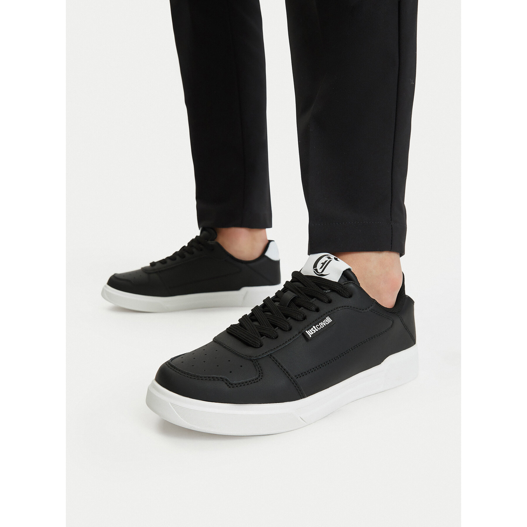 Sneakers Just Cavalli 80QA3SB3 ZPC14 Negru
