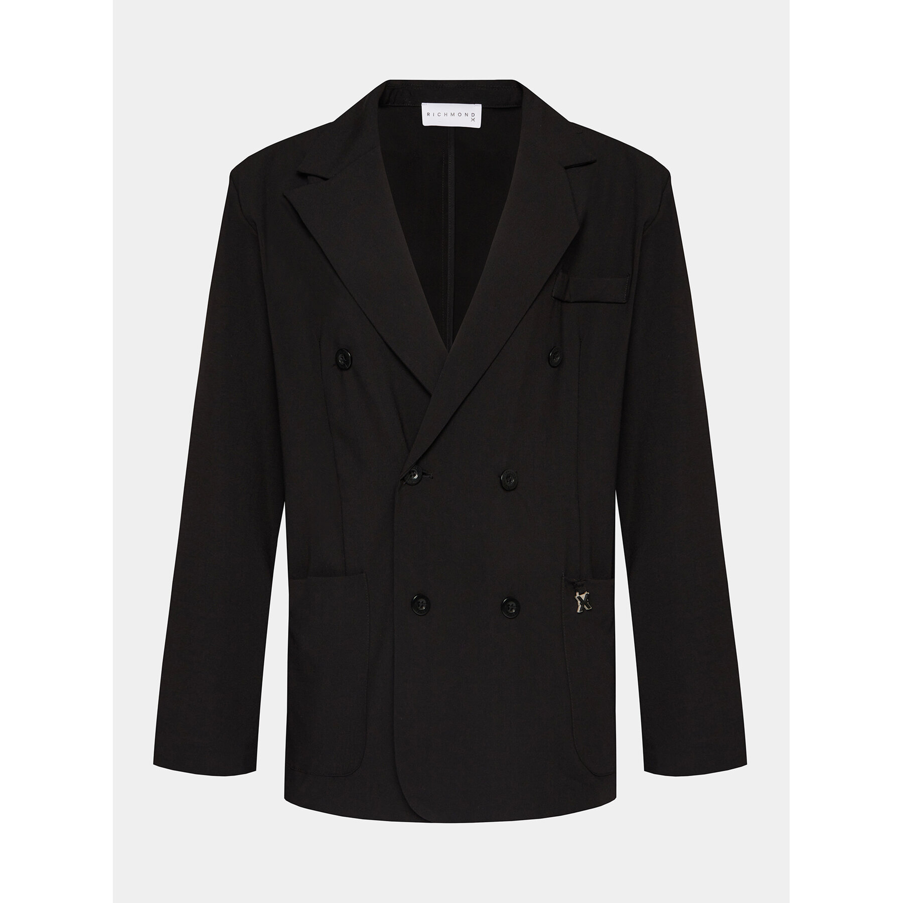 Richmond X Übergangsmantel UMP24194GC Schwarz Regular Fit