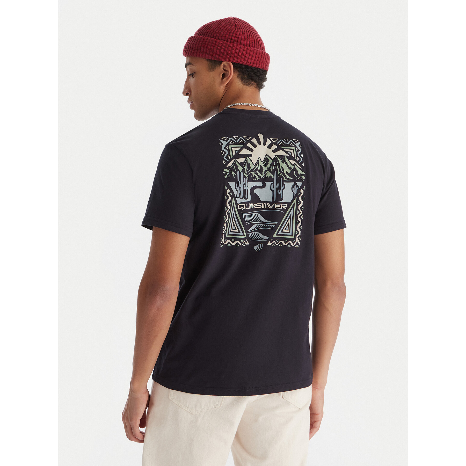 Quiksilver T-shirt Ev Desert Waves EQYZT08183 Blu scuro Regular Fit