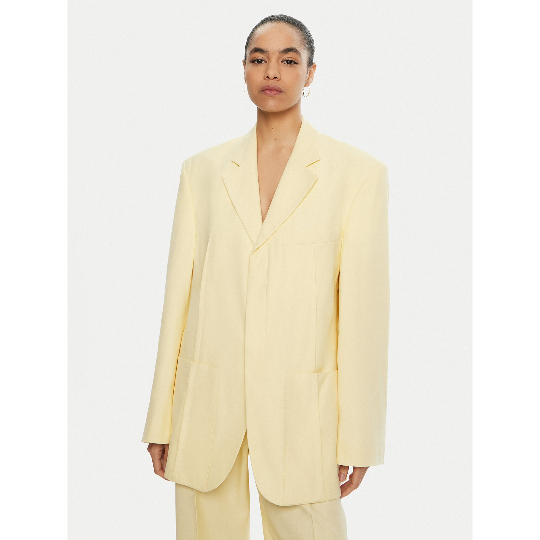 JACQUEMUS Sakko 22E213JA101 Gelb Regular Fit