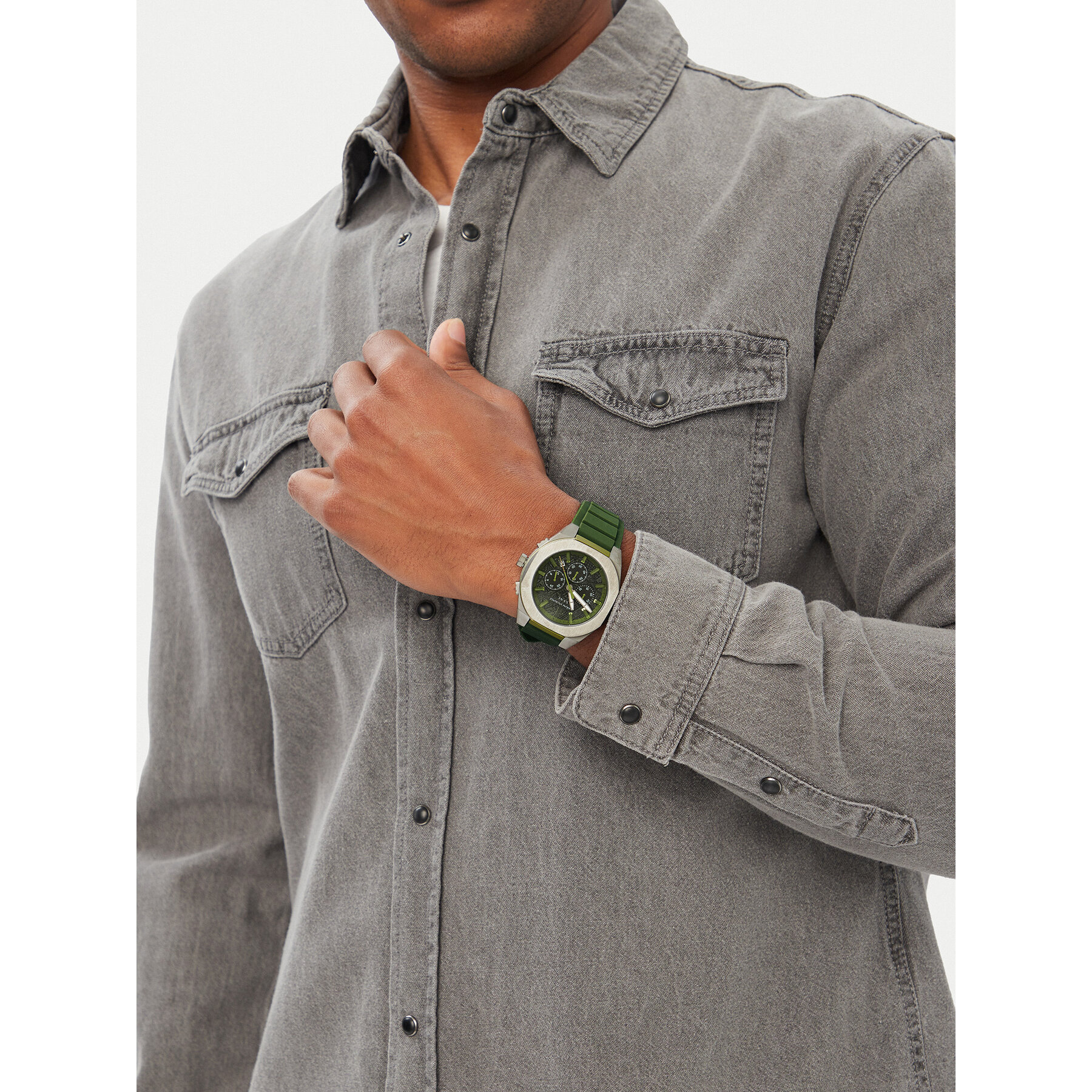 Ročna ura Armani Exchange Sync AX4292 Zelena