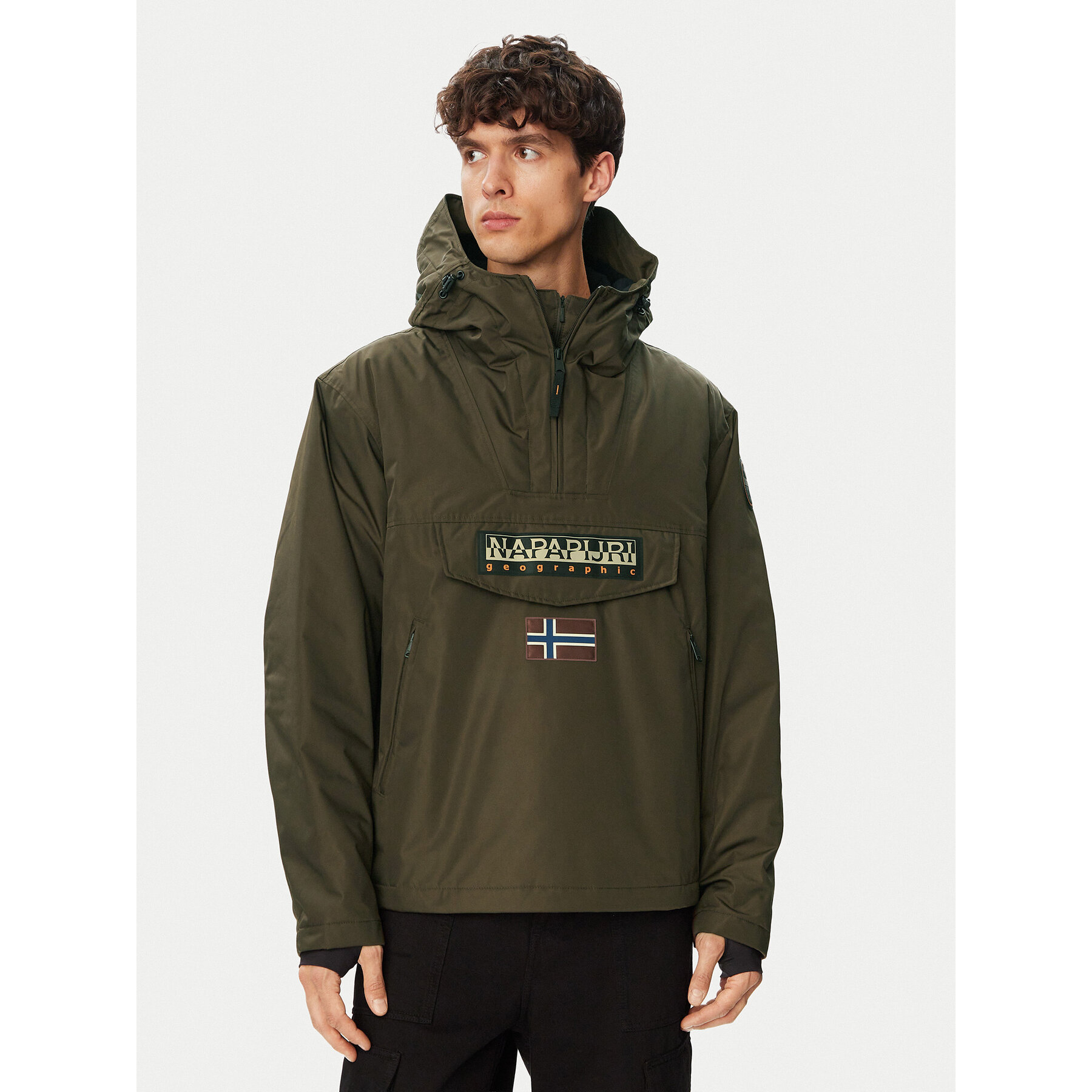Napapijri Anorak Rainforest Next NP0A4IB9 Braun Regular Fit