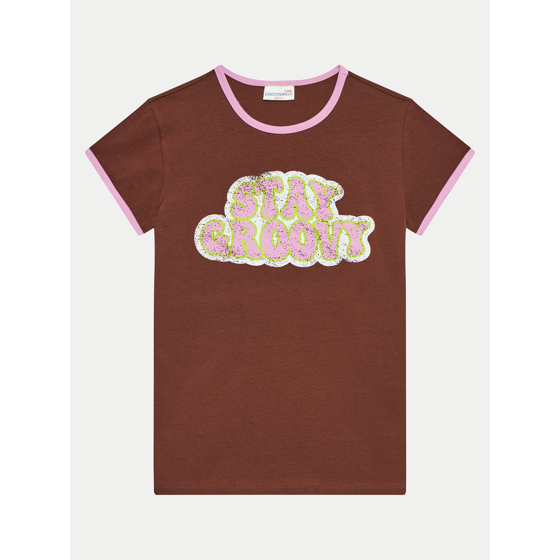 Coccodrillo T-Shirt WC4143201HGJ Καφέ Regular Fit