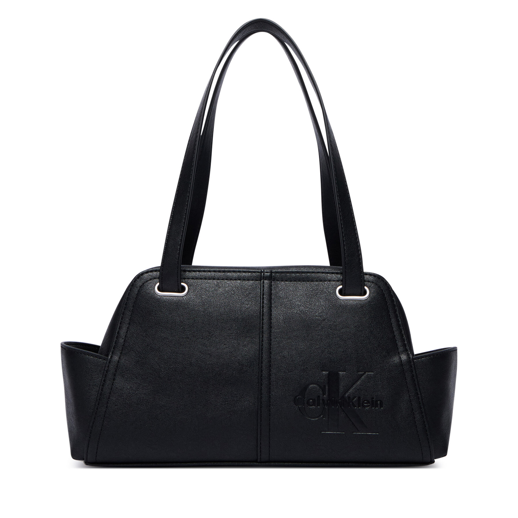 Τσάντα Calvin Klein Pockets Monologo Shoulder Bag LV04F3688G Μαύρο