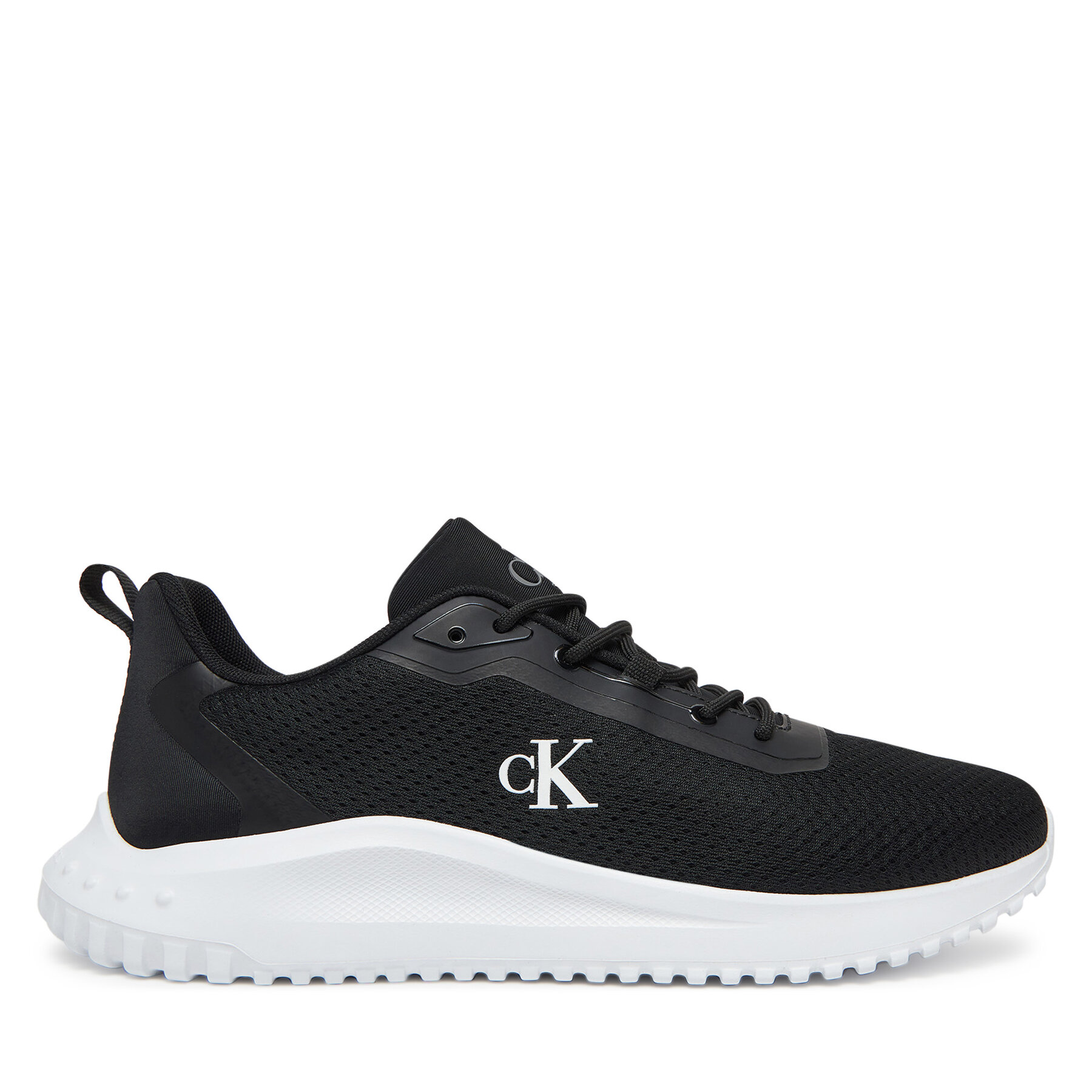 Sneakersy Calvin Klein Jeans Eva Runner Mix Mesh YM0YM01285 Čierna