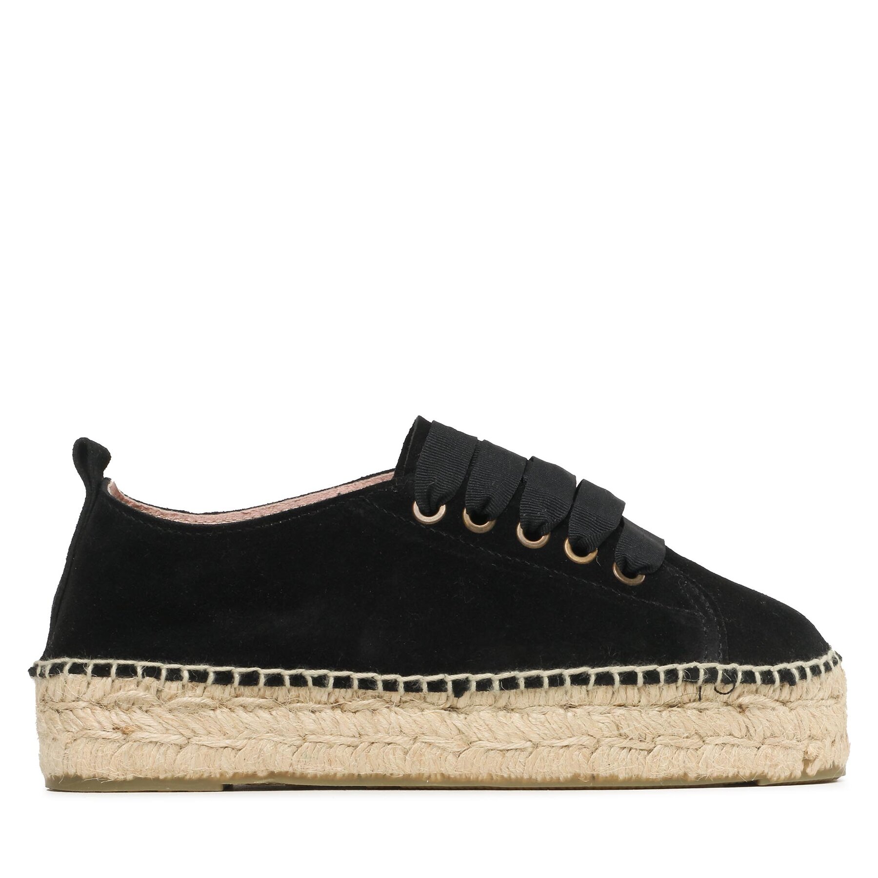 Manebi Espadrilles Lace-Up Espadrilles K 1.0 E0 Schwarz