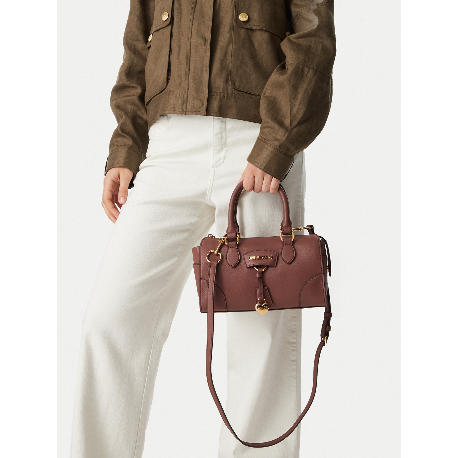 Ročna torba LOVE MOSCHINO JC4157PP1PL1320A Rjava