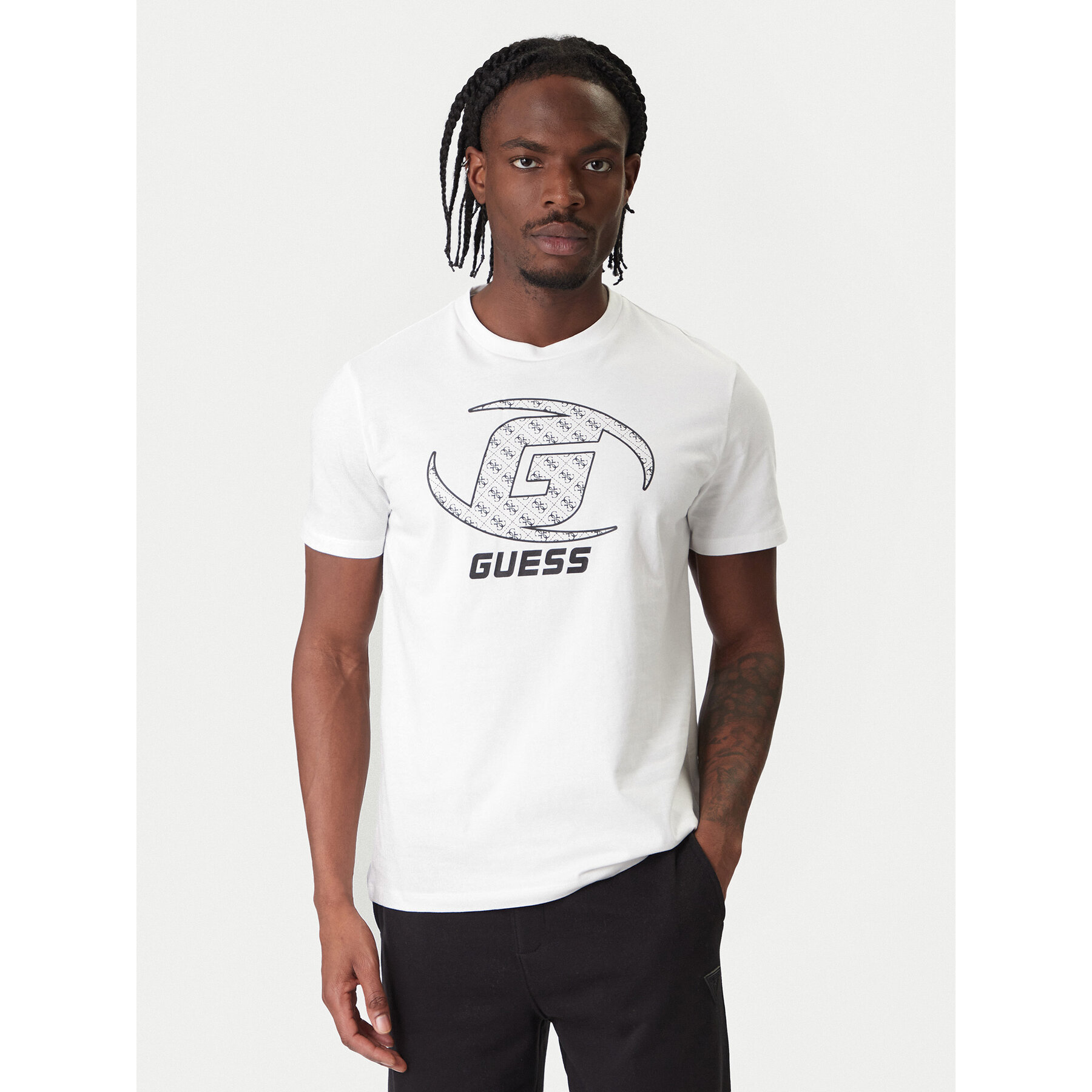 Guess T-Shirt Z6RI06 I3Z14 Weiß Regular Fit