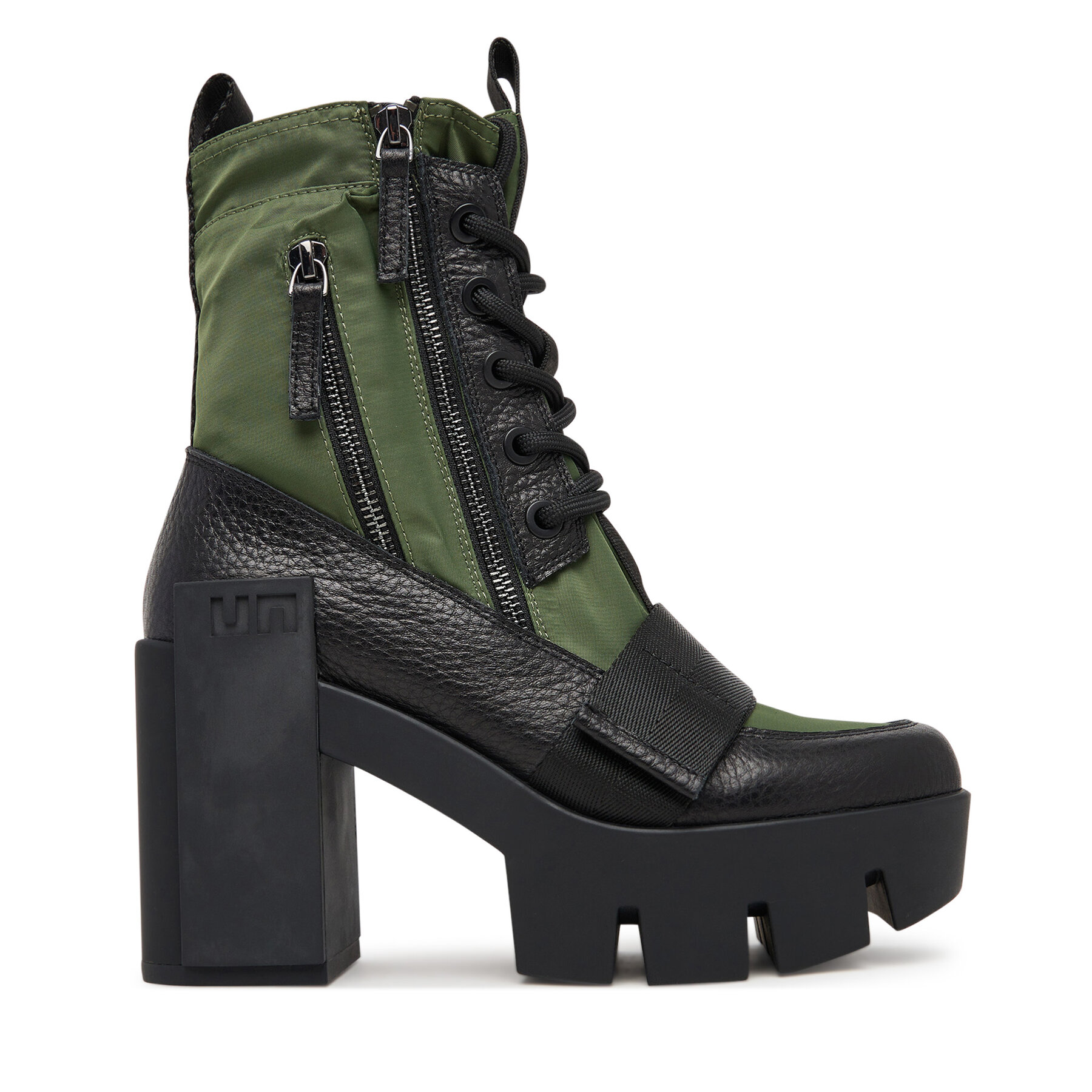 United Nude Dámske Šnurovacia obuv, Rozmer: 36, Kaki, Grip Combat Mid 10962904165