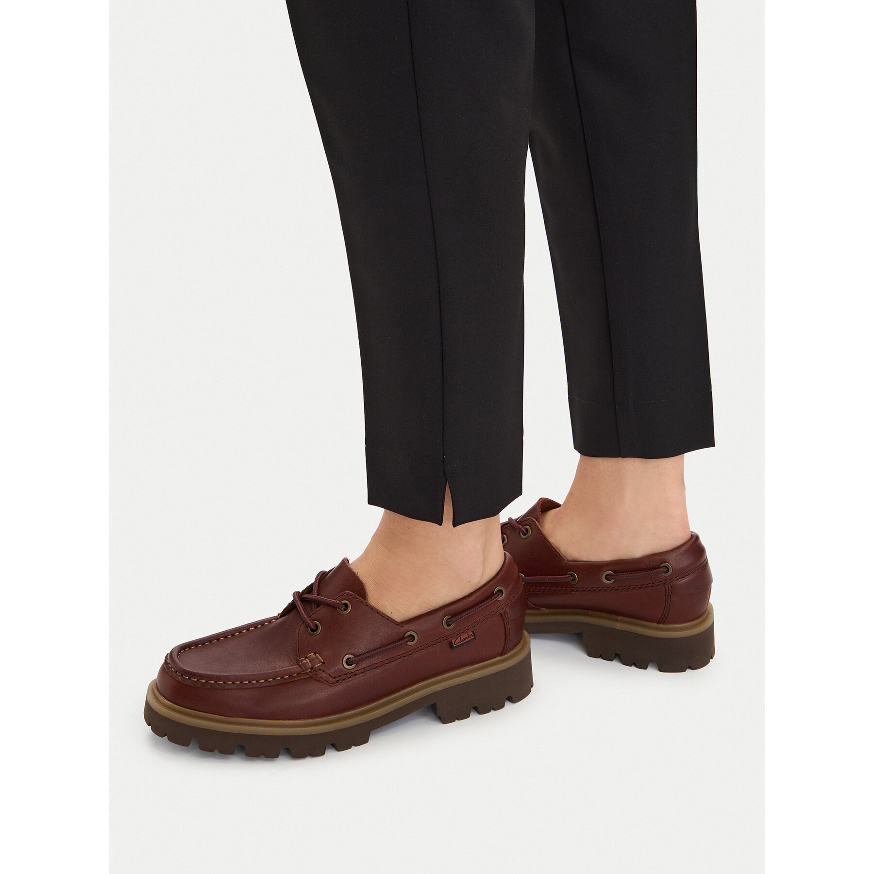 Pantofi Clarks Cleyhill Boat. 26187287 Maro