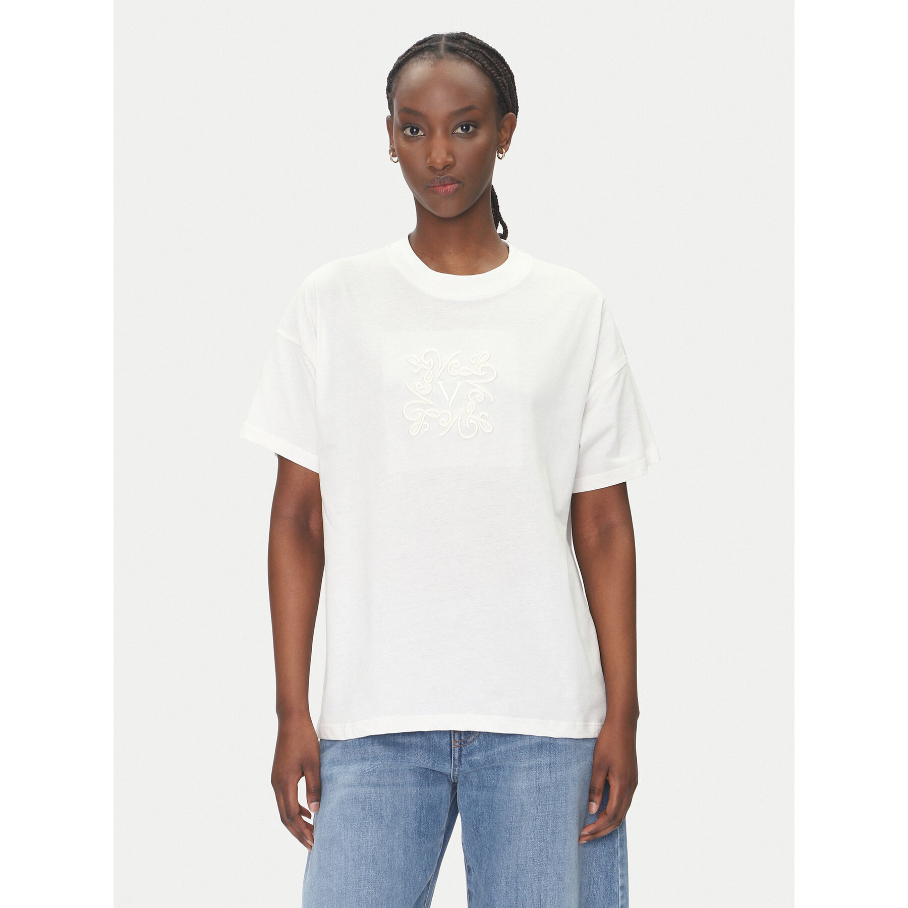 ViCOLO T-shirt RD0119 Bianco Regular Fit