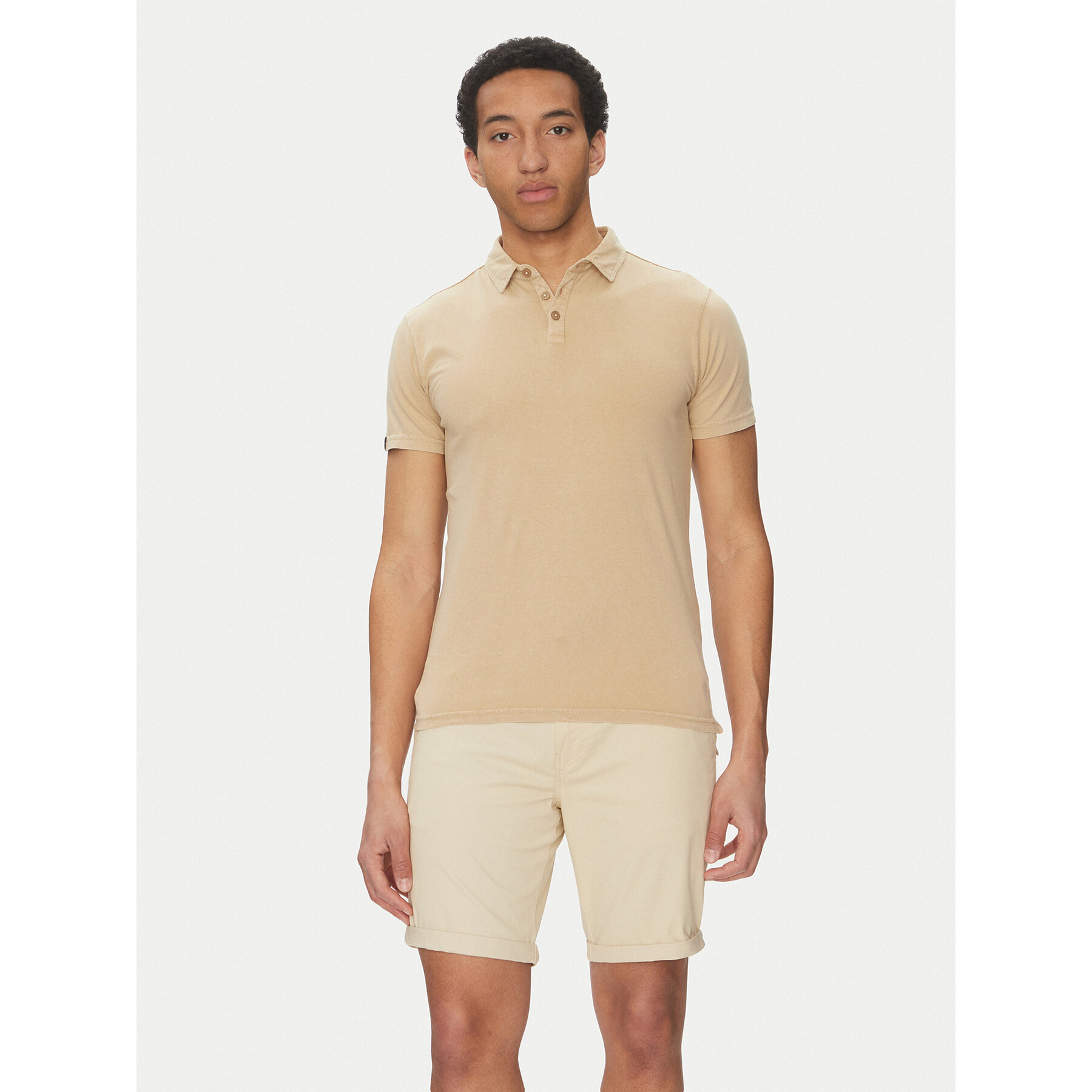 INDICODE T-shirt Injamiro 41-143 Beige Regular Fit