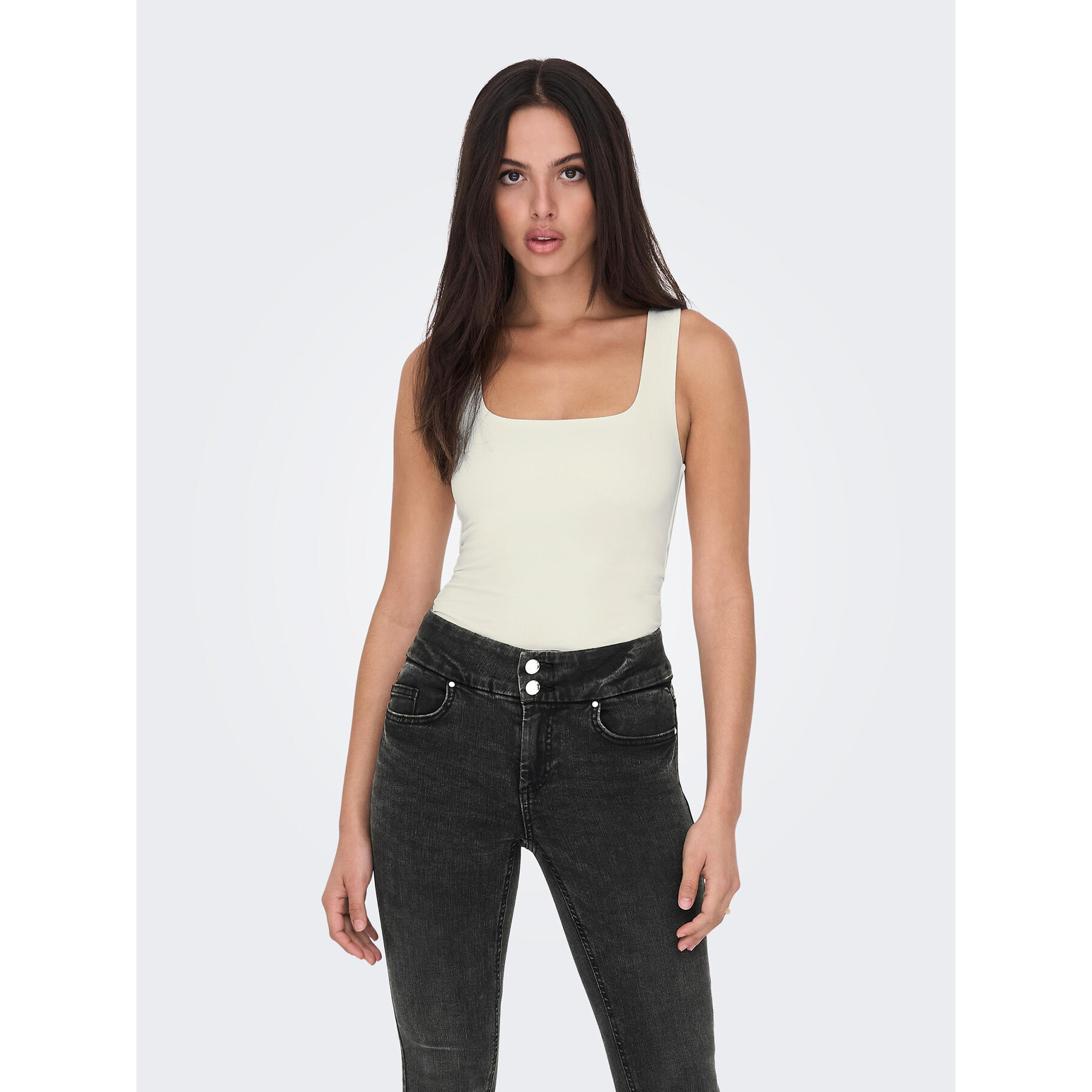 ONLY Felső Lea 15278090 Fehér Regular Fit