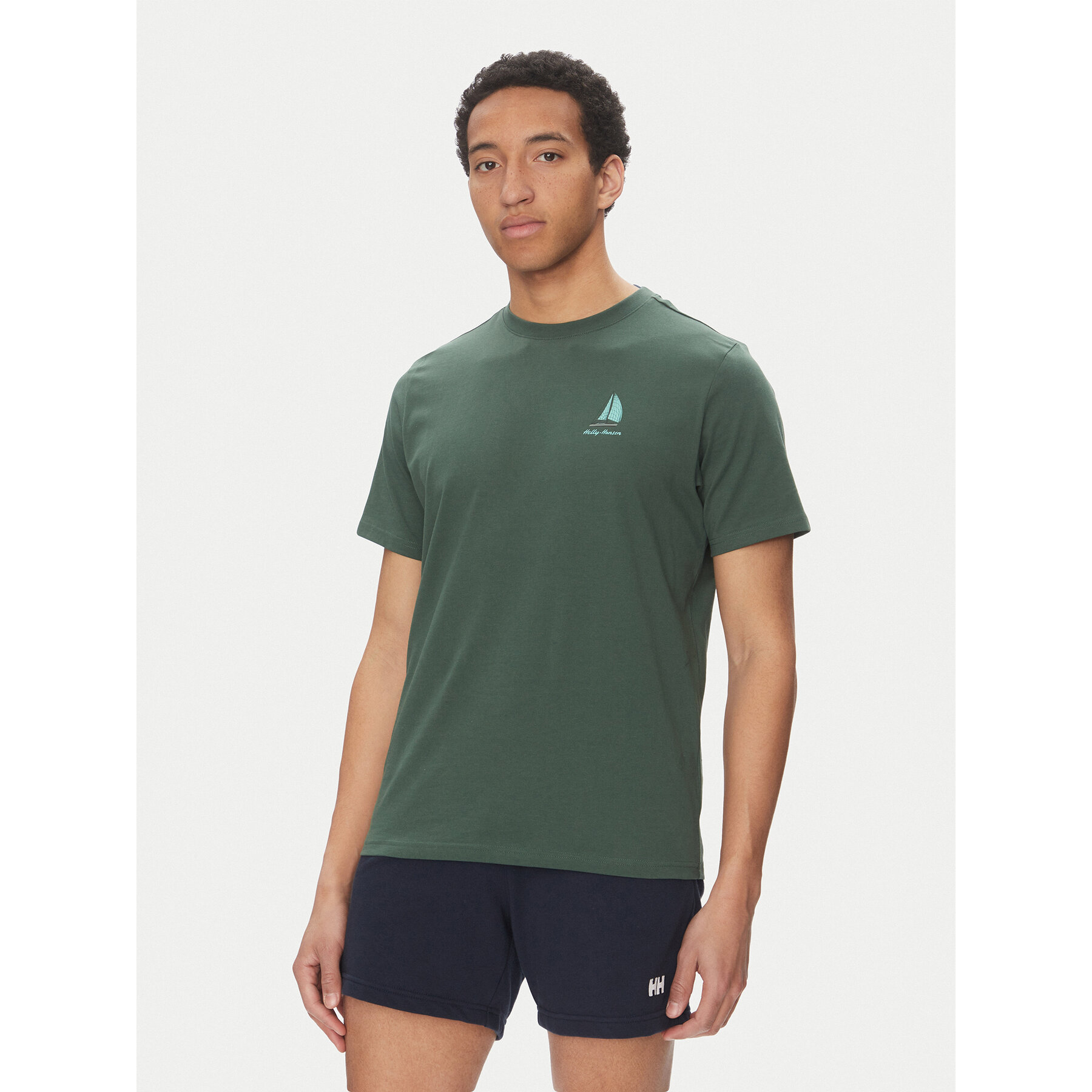 Helly Hansen T-shirt Shoreline 54601 Verde Regular Fit