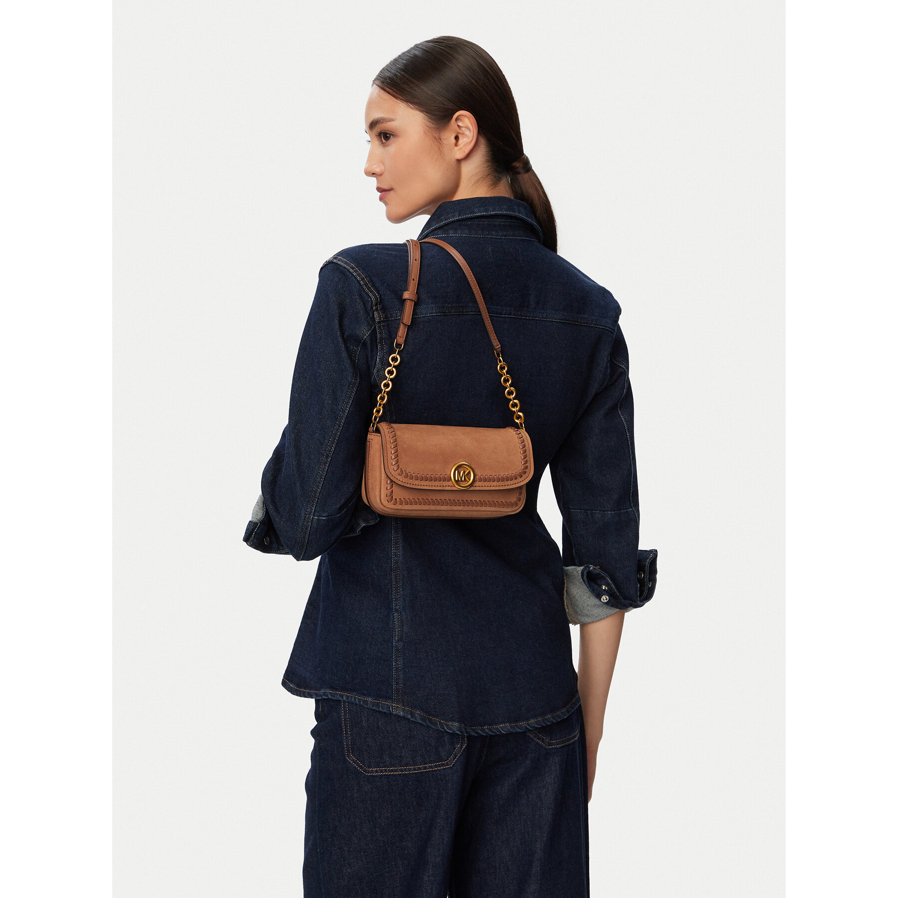 Ročna torba MICHAEL Michael Kors Nolita 32T6AY5C5Y Rjava