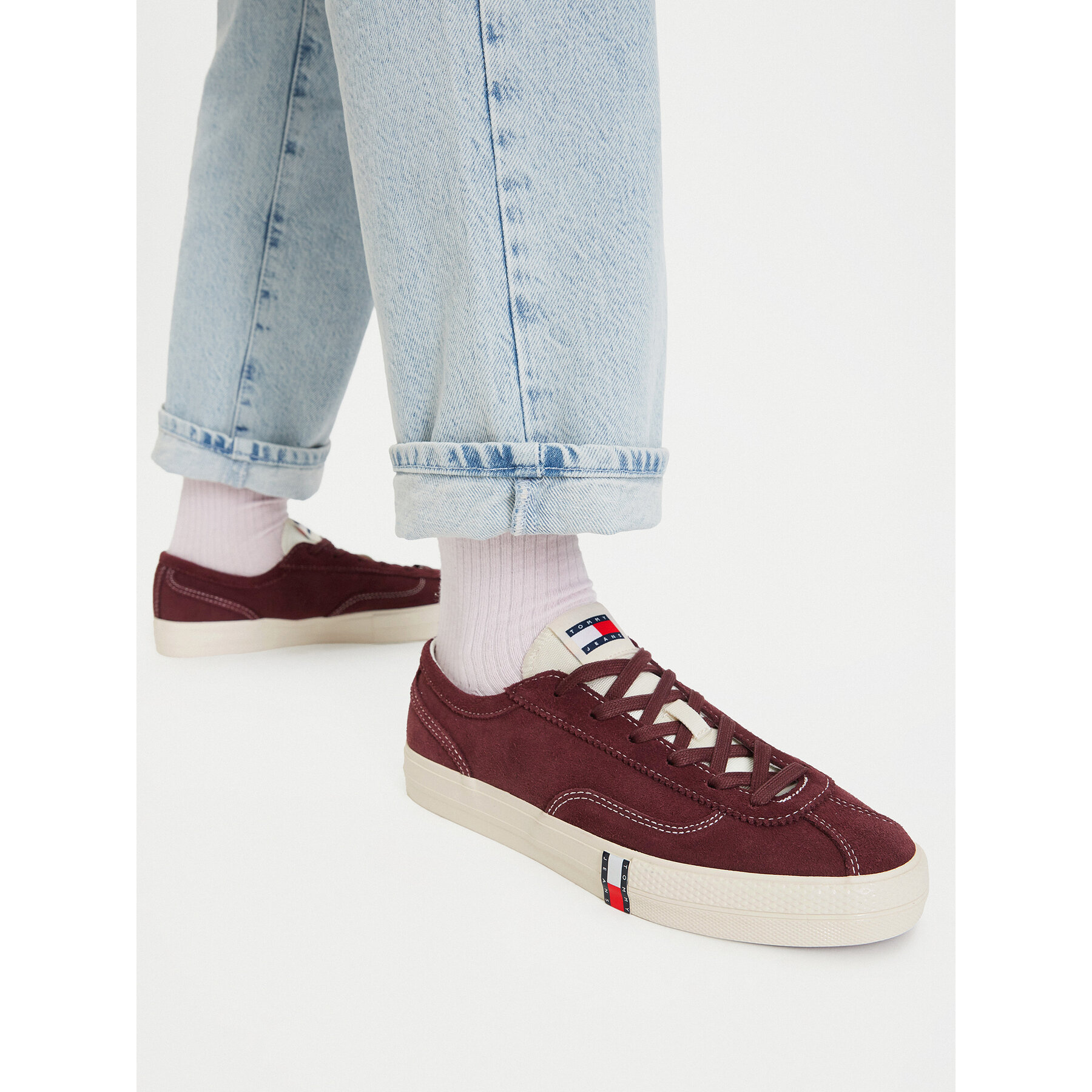 Sneakersy Tommy Jeans Archive Y2K EN0EN03135 Bordó