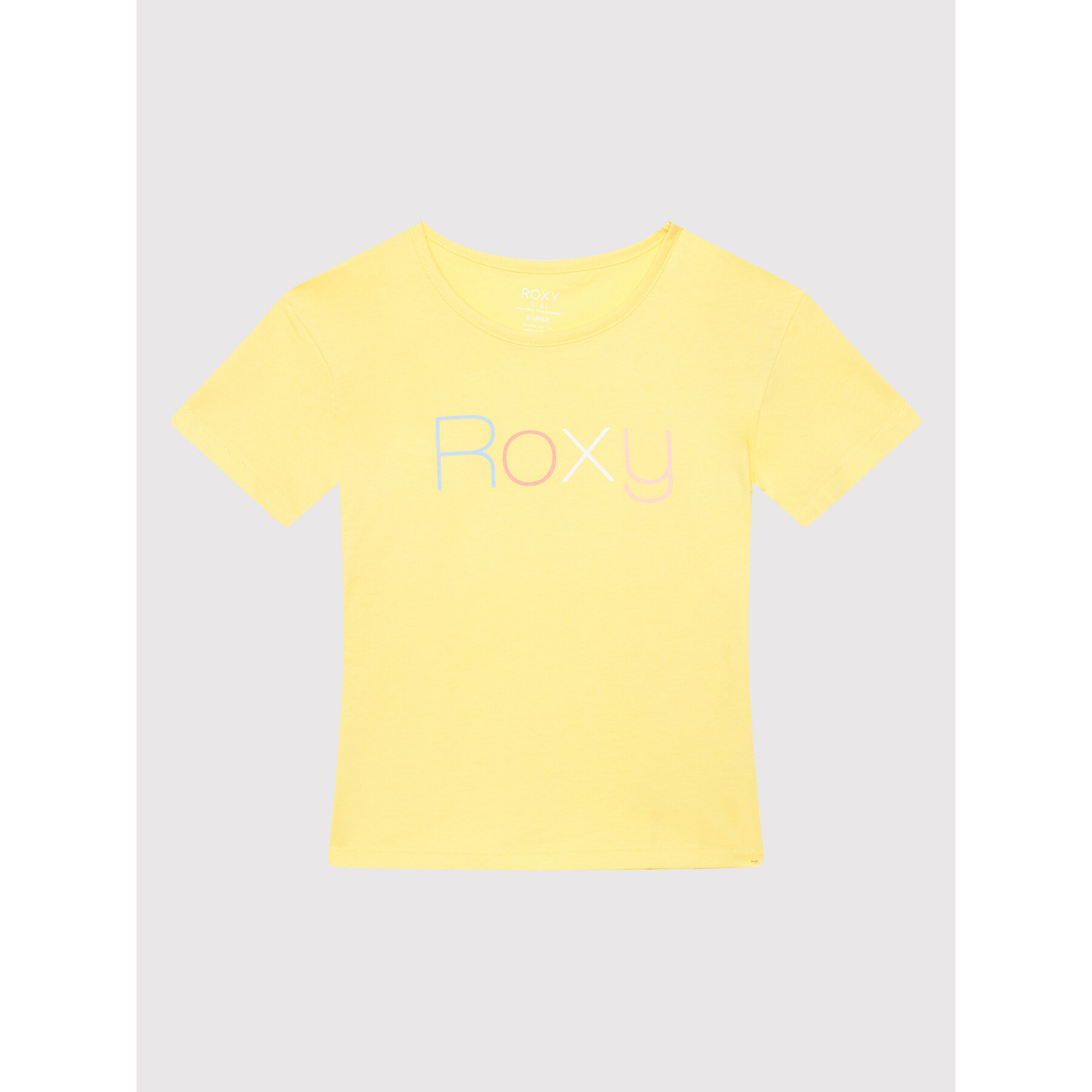 Roxy Póló Short Sleeve ERGZT03845 Sárga Regular Fit