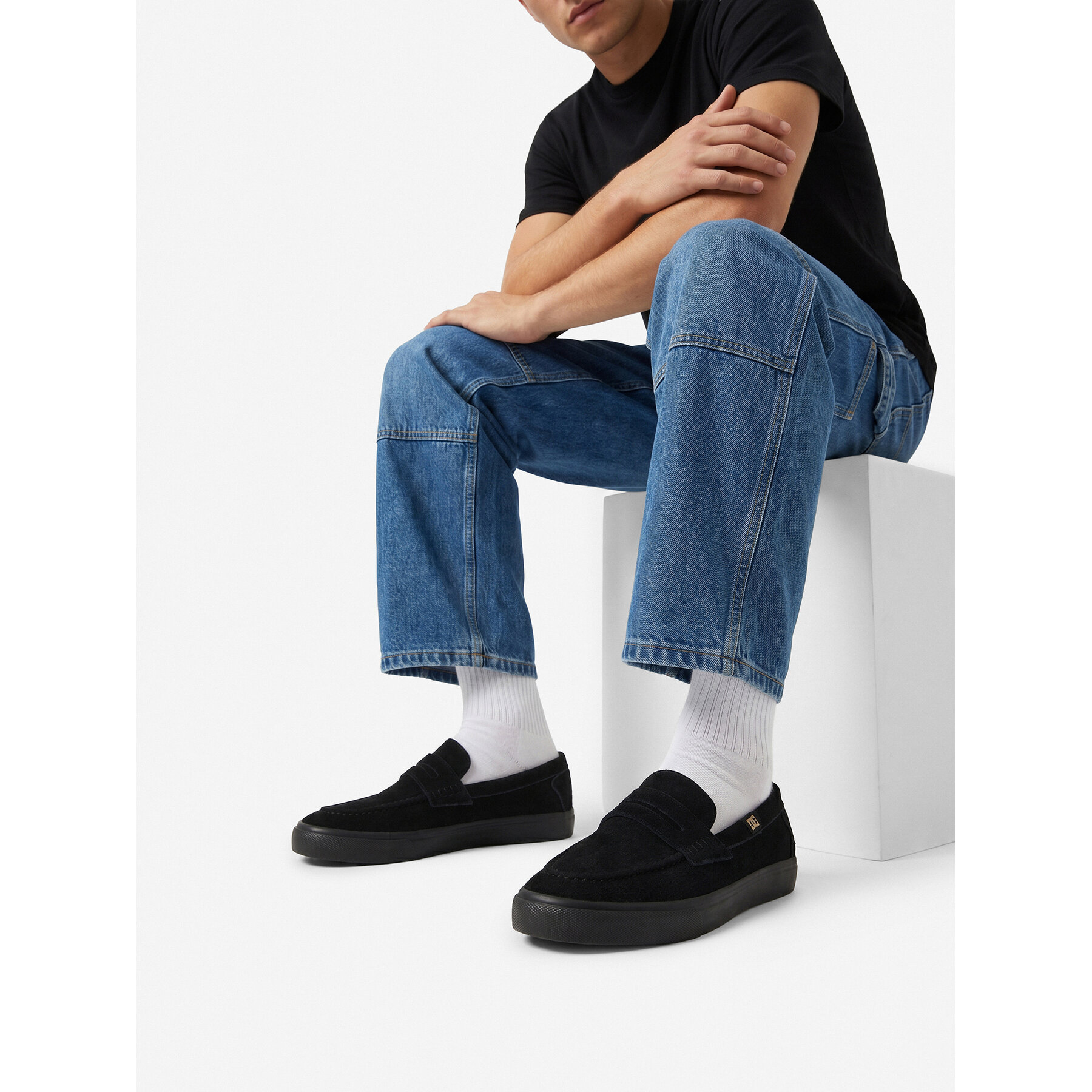 Teniși DC Shoes EO-LEA-ZL-D107 Negru