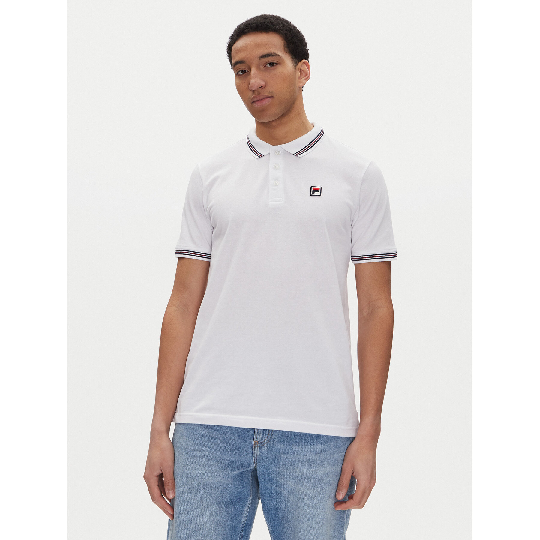 Fila Fila Polo Lubeek FAM0898 Λευκό Regular Fit