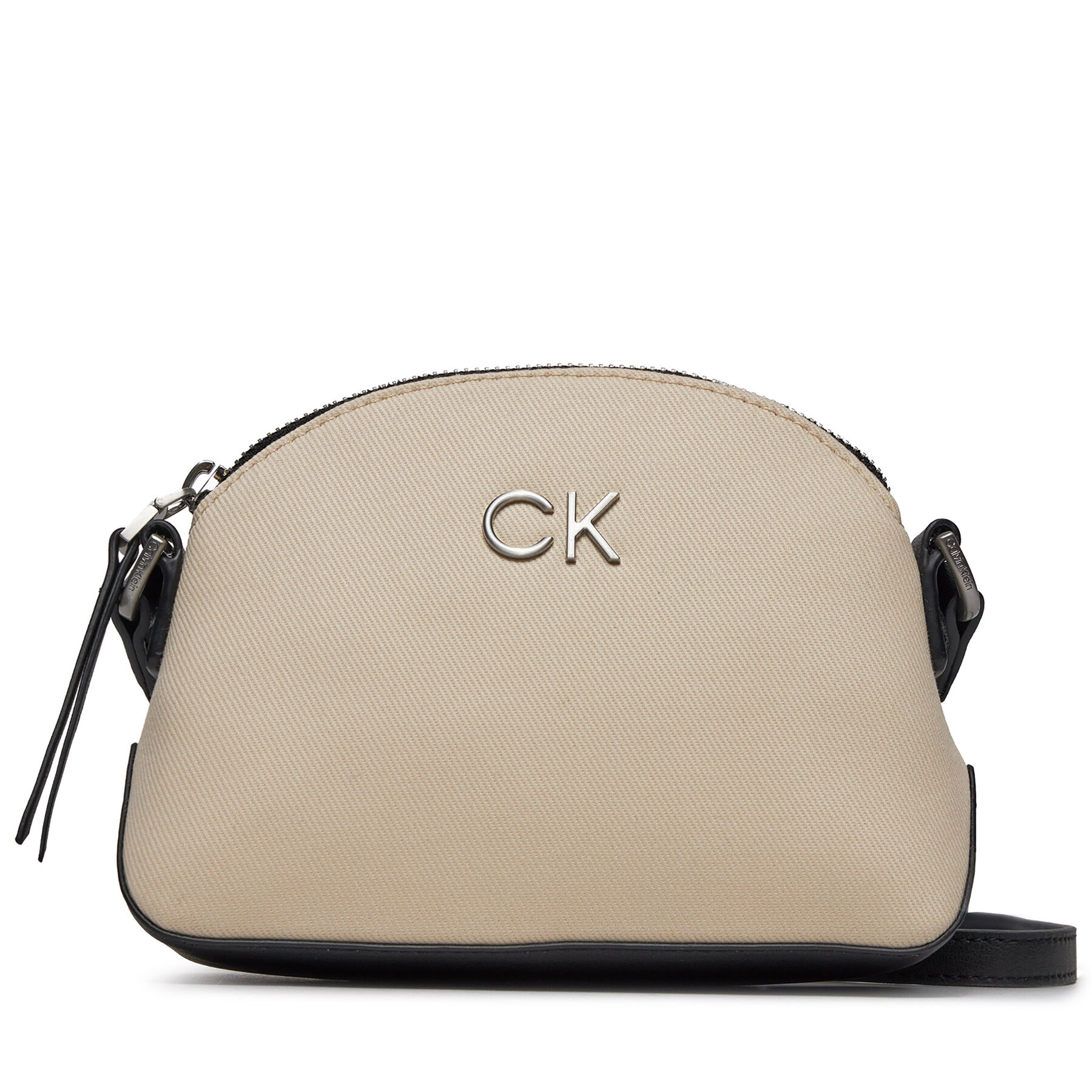 Sac à main Calvin Klein Re-Lock Seasonal Xbody Sm_Canvas K60K611793 Écru