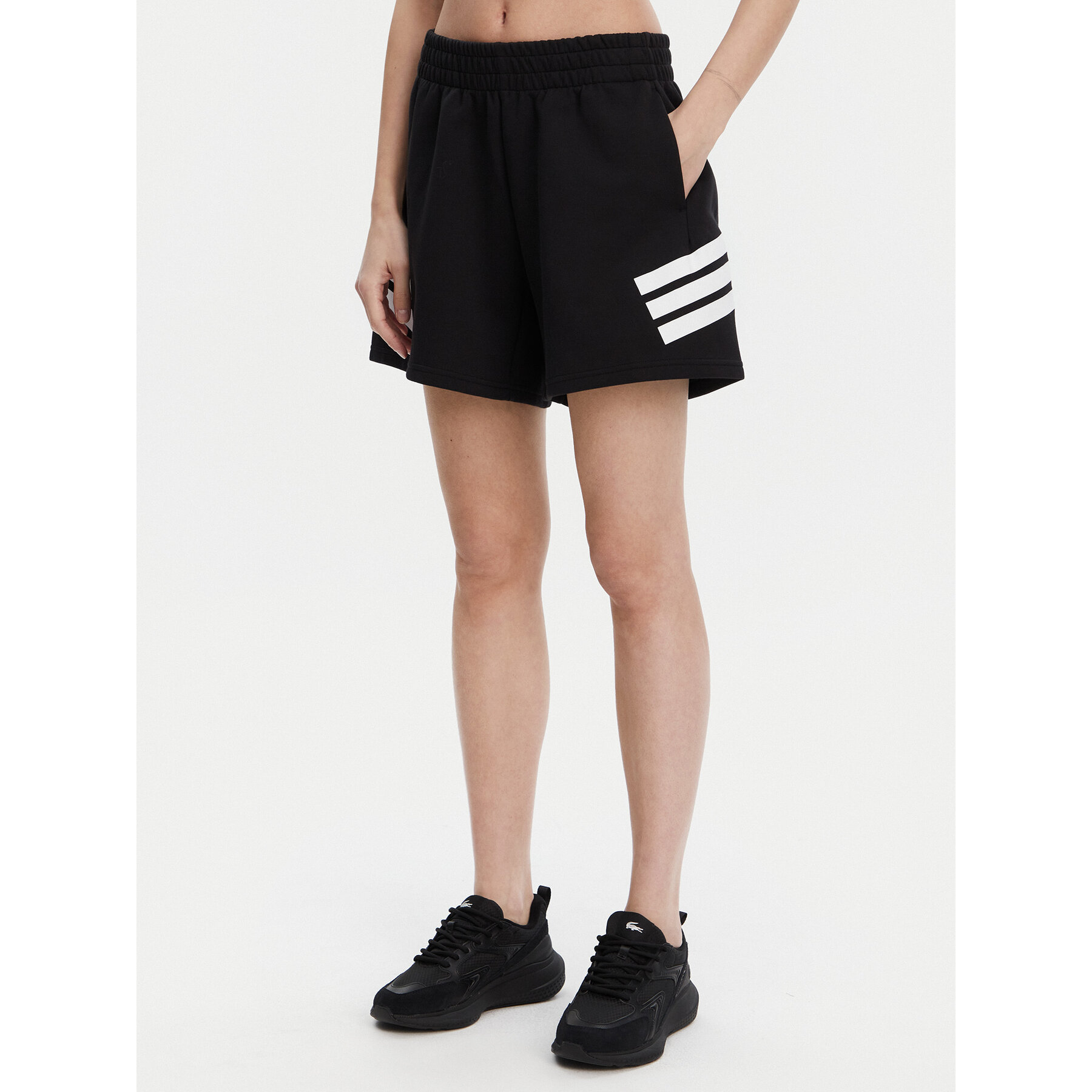 adidas Sportshorts Future Icons 3-Stripes JC5443 Schwarz Loose Fit