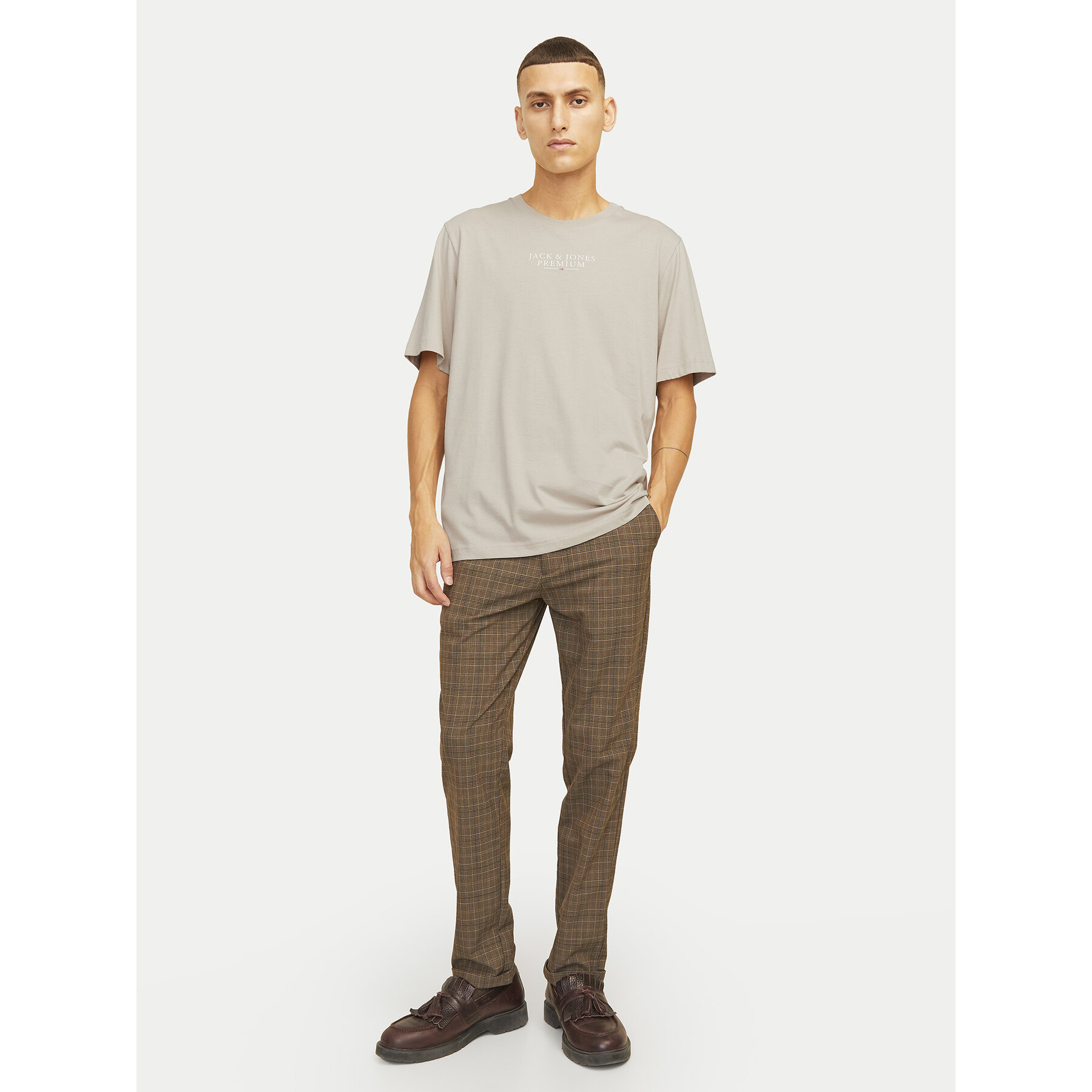 Jack & Jones T-shirt Archie 12217167 Bež Regular Fit