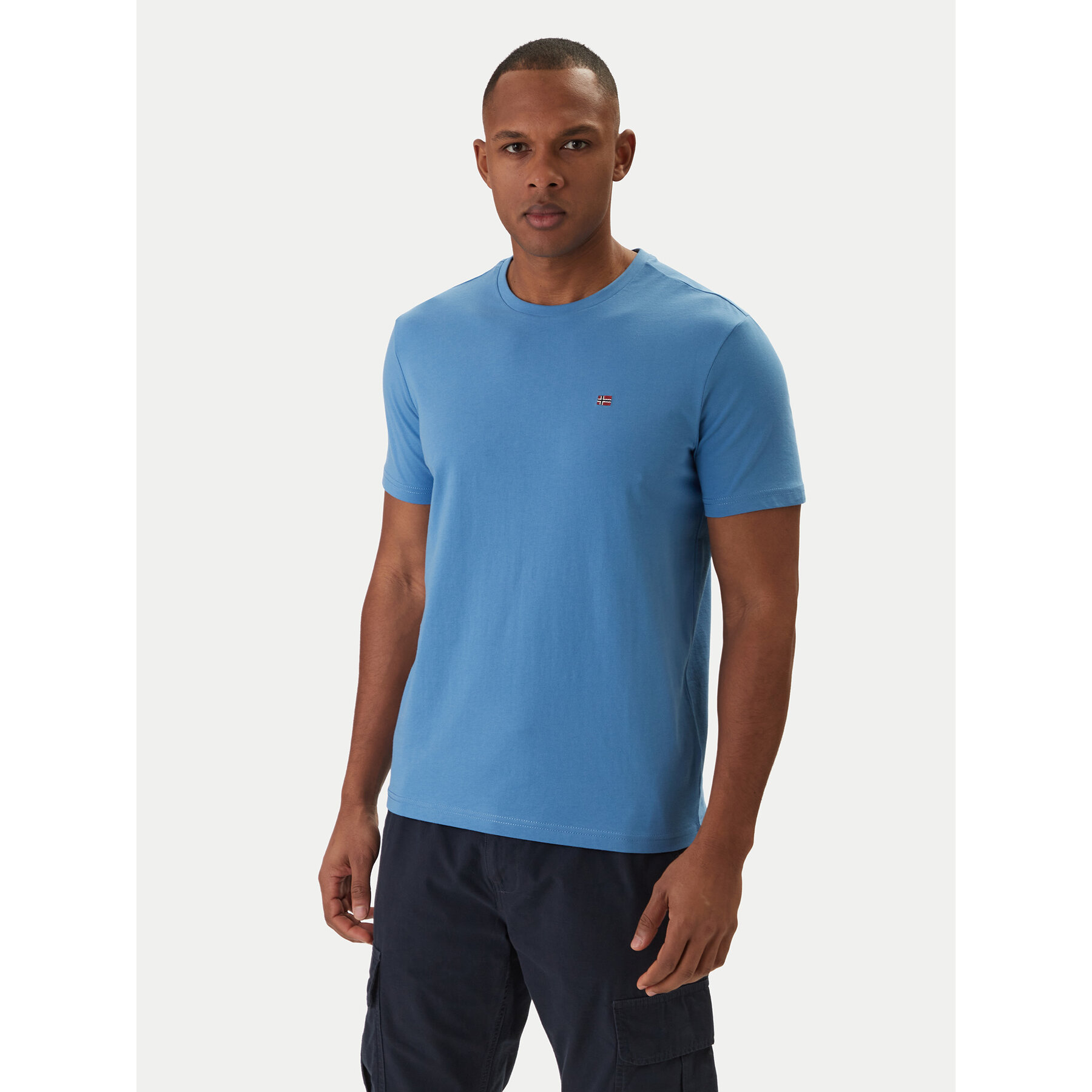 Napapijri T-Shirt Salis NP0A4H8D Blau Regular Fit