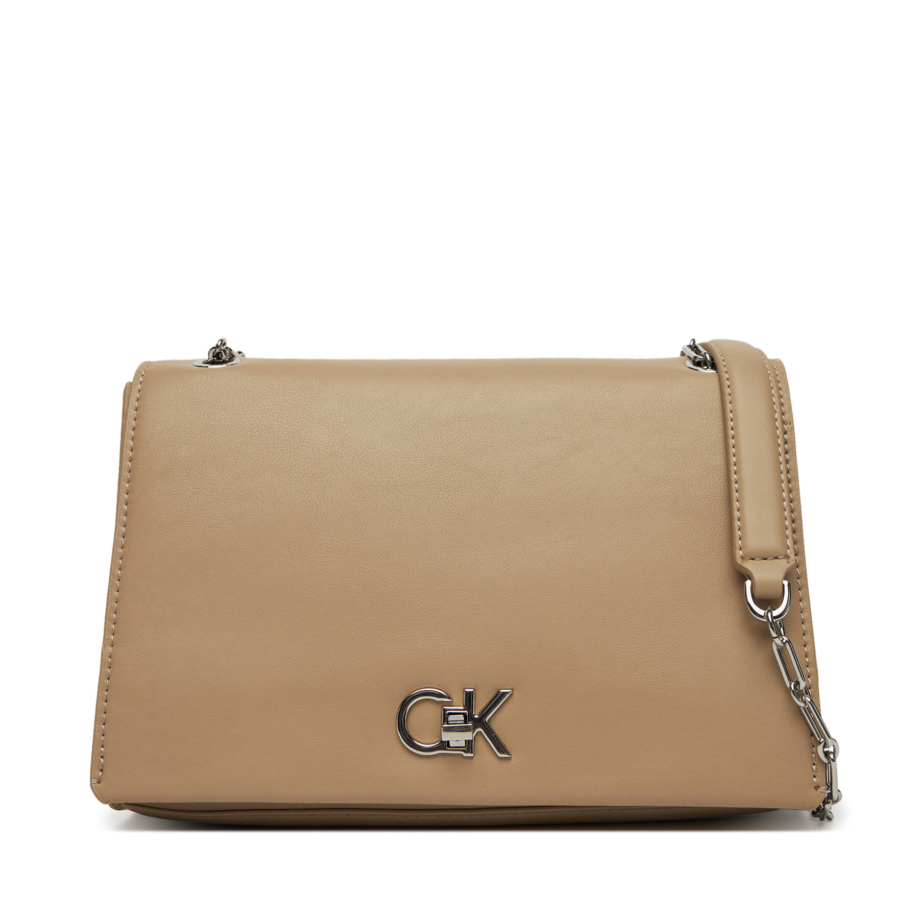 Дамска чанта Calvin Klein Ck Medium Conv Chain Bag K60K612810 Бежов