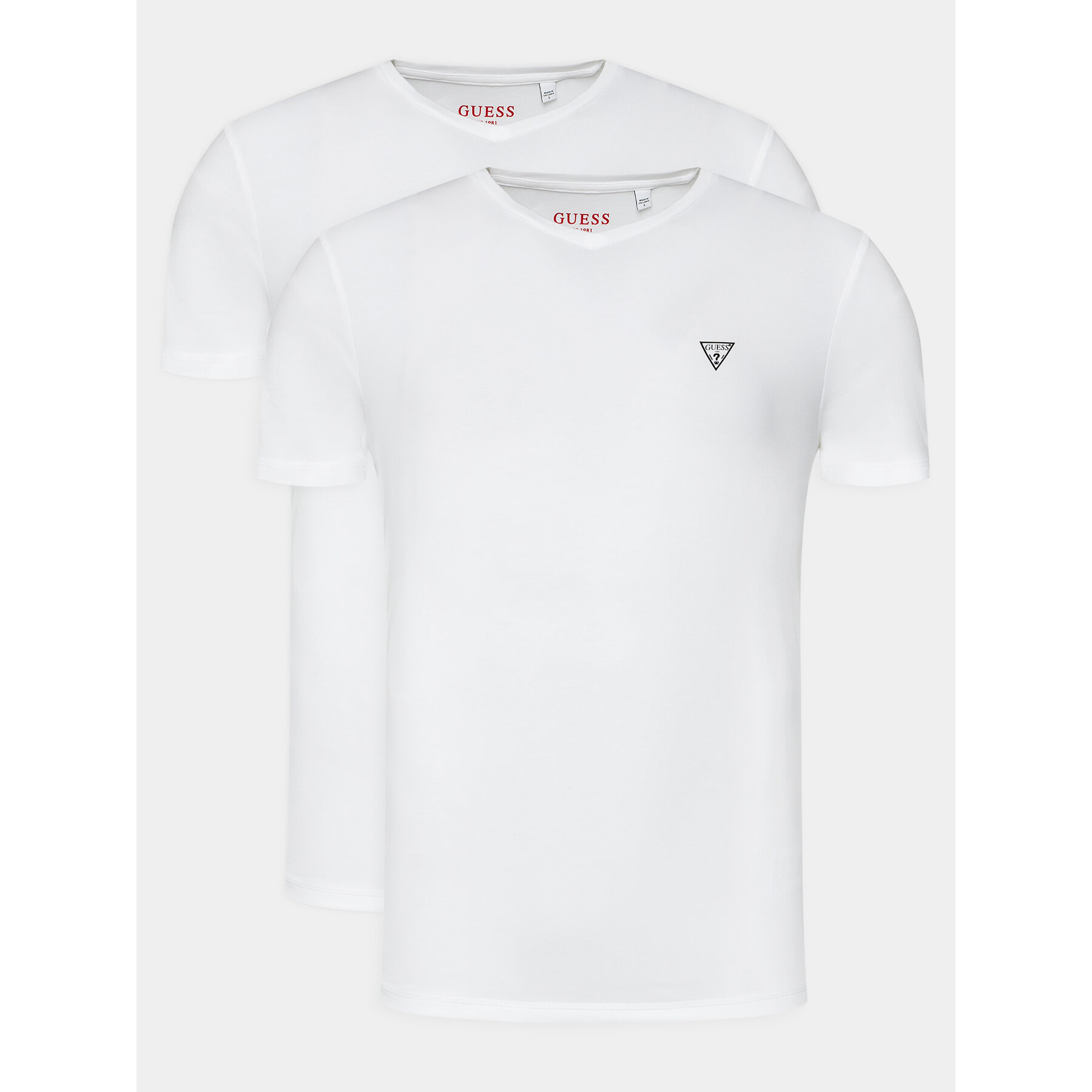 Guess Komplet t-shirt majic﻿ Caleb U97G03 KCD31 Bela Regular Fit