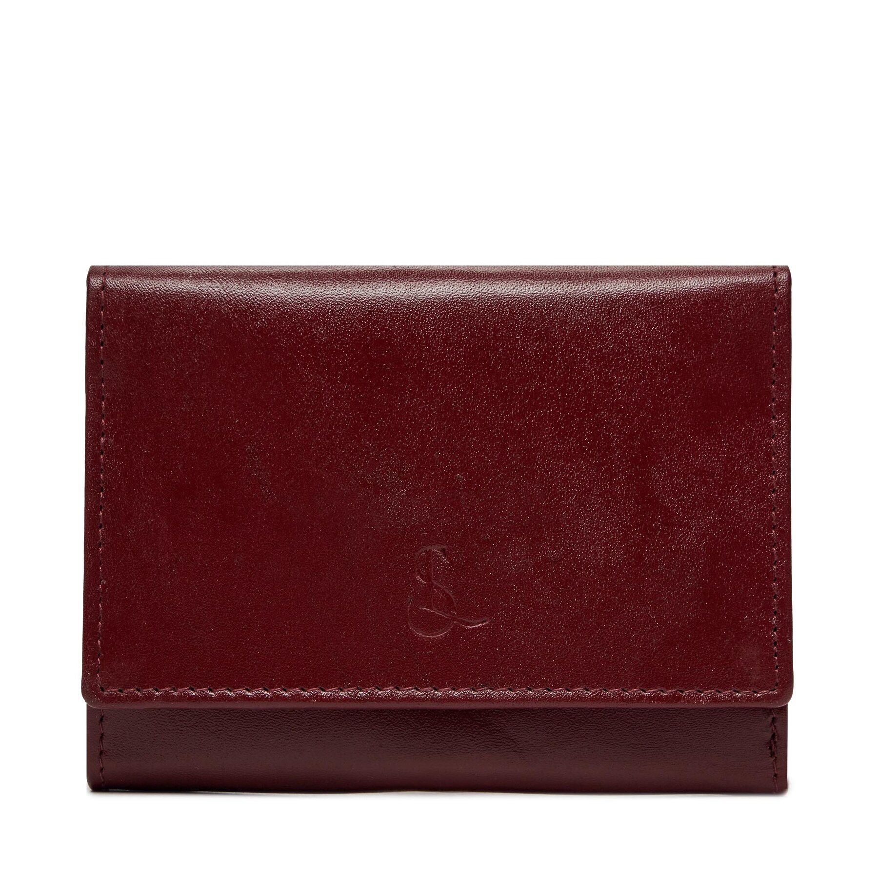 Cartera grande para hombre Semi Line P8263-2 Guinda/burdeos