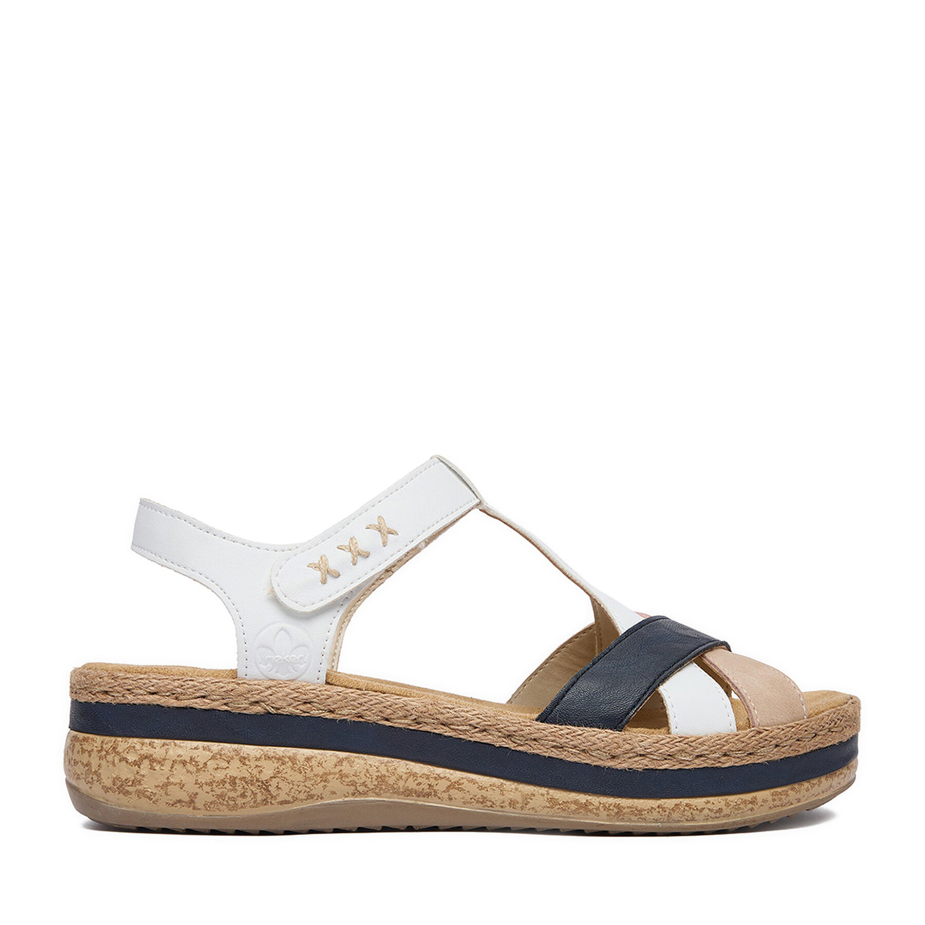 Sandali Rieker CEO-V0919-81 Bela