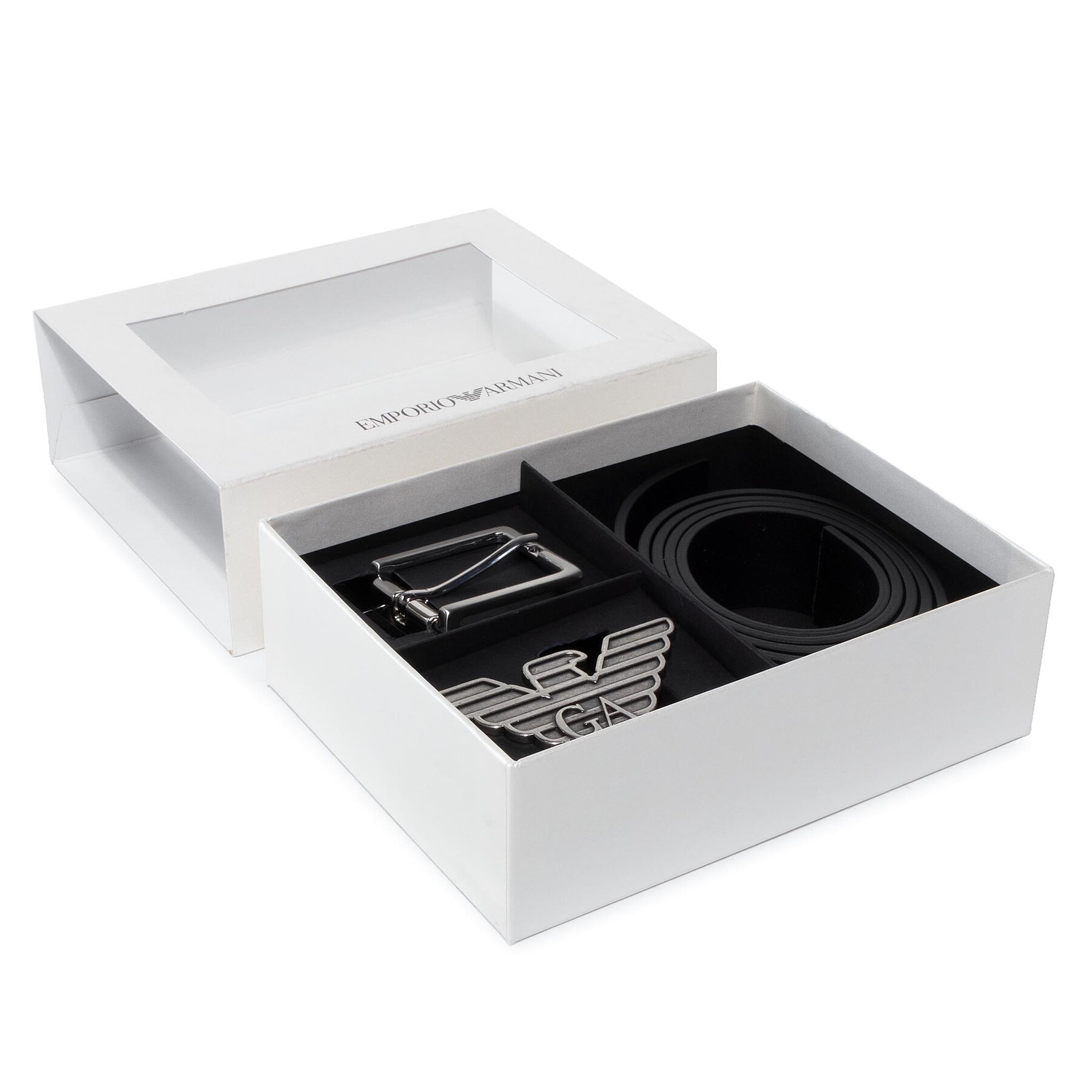Cintura da uomo Emporio Armani Y4S270 YLP4X 88001 Nero, Taglia 00, taglia : 00